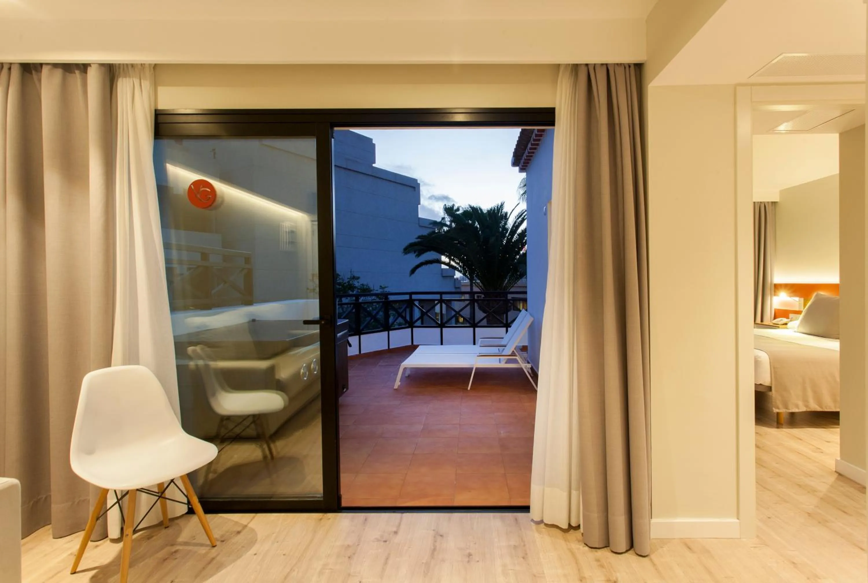 View (from property/room), Bed in Vanilla Garden Boutique Hotel - Adults Only