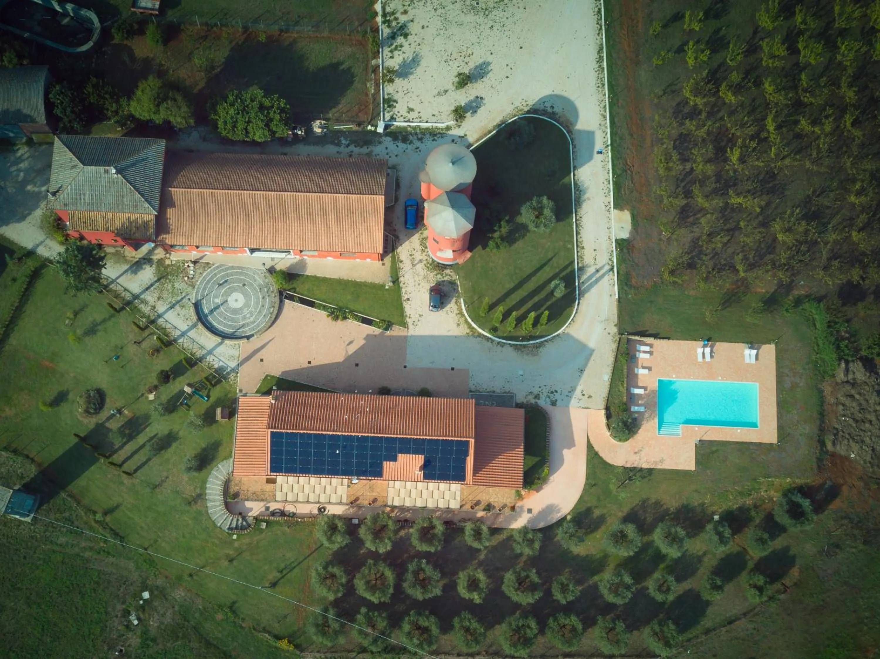 Bird's eye view in Tenuta Terre dei Latini
