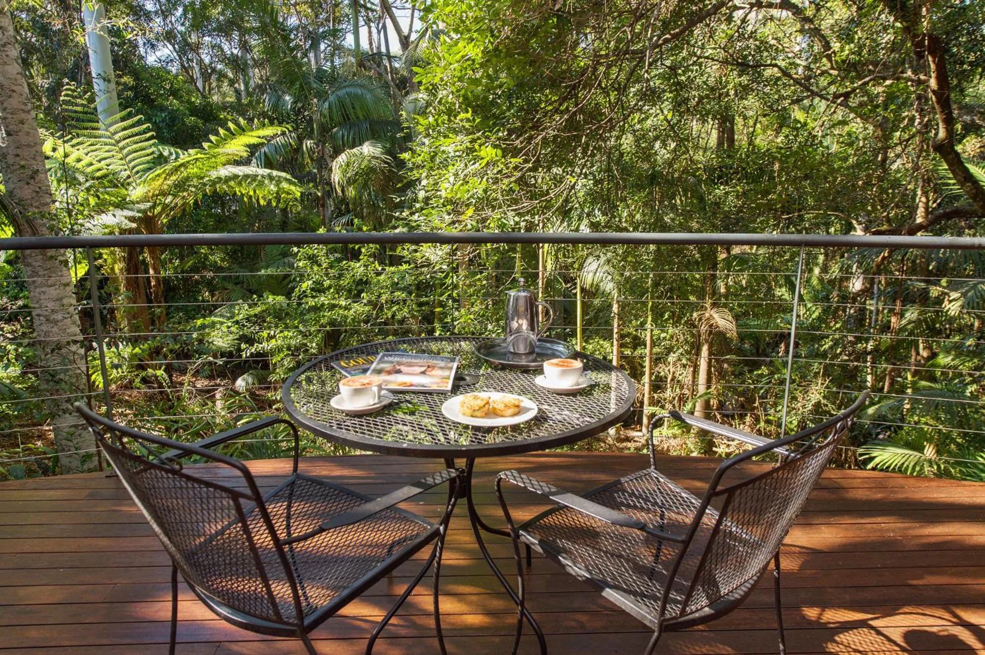Patio in Pethers Rainforest Retreat