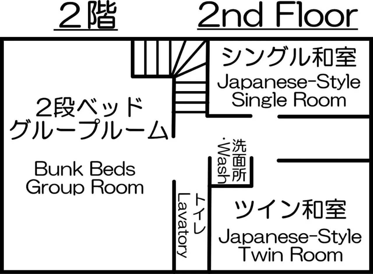 Floor plan in Guest House Wakabaya