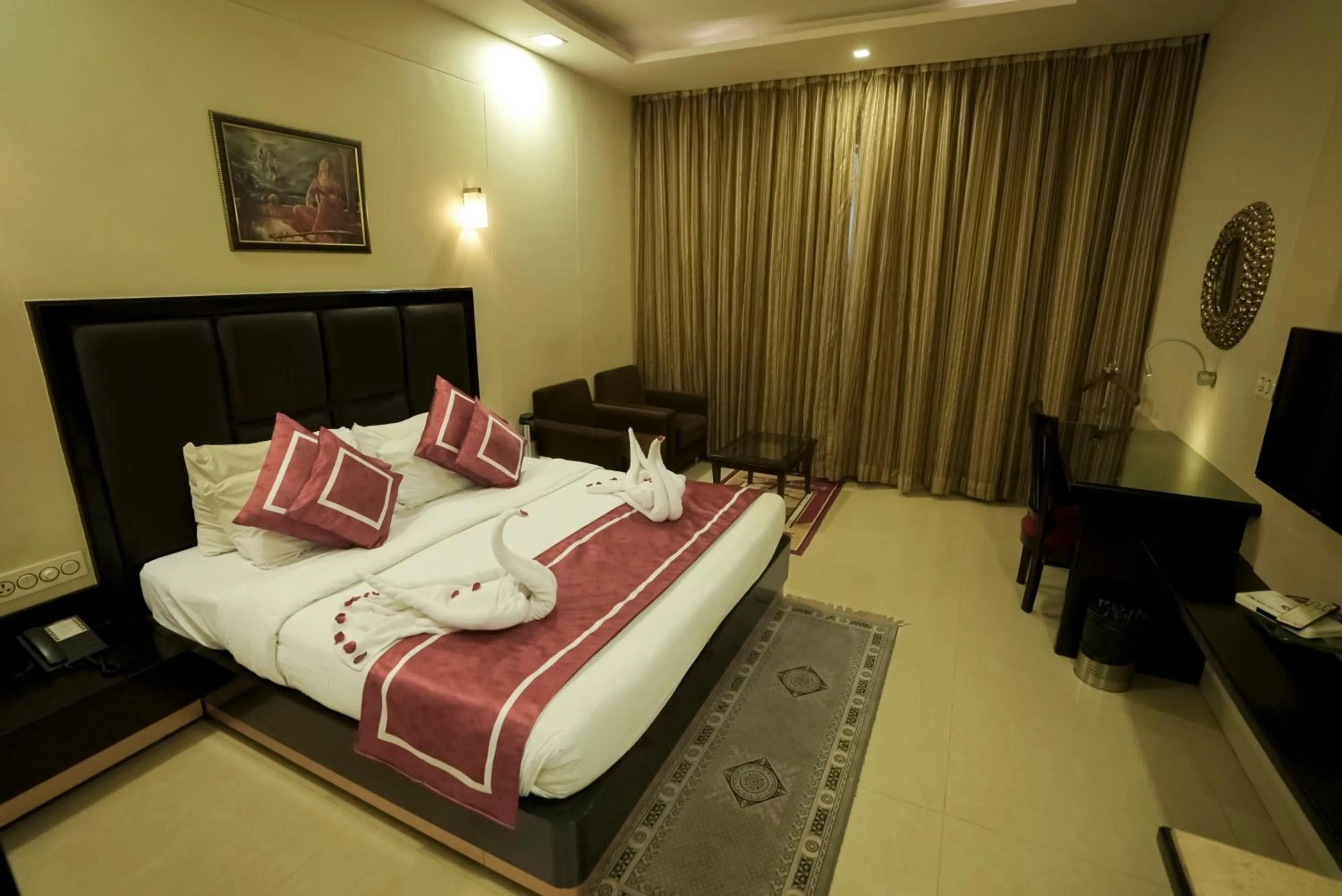 Bedroom, Bed in Chandra Imperial