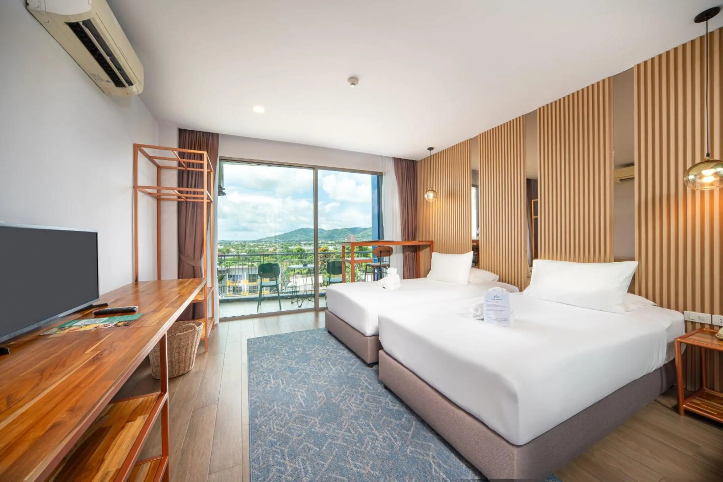 Bed in The Blue Hotel