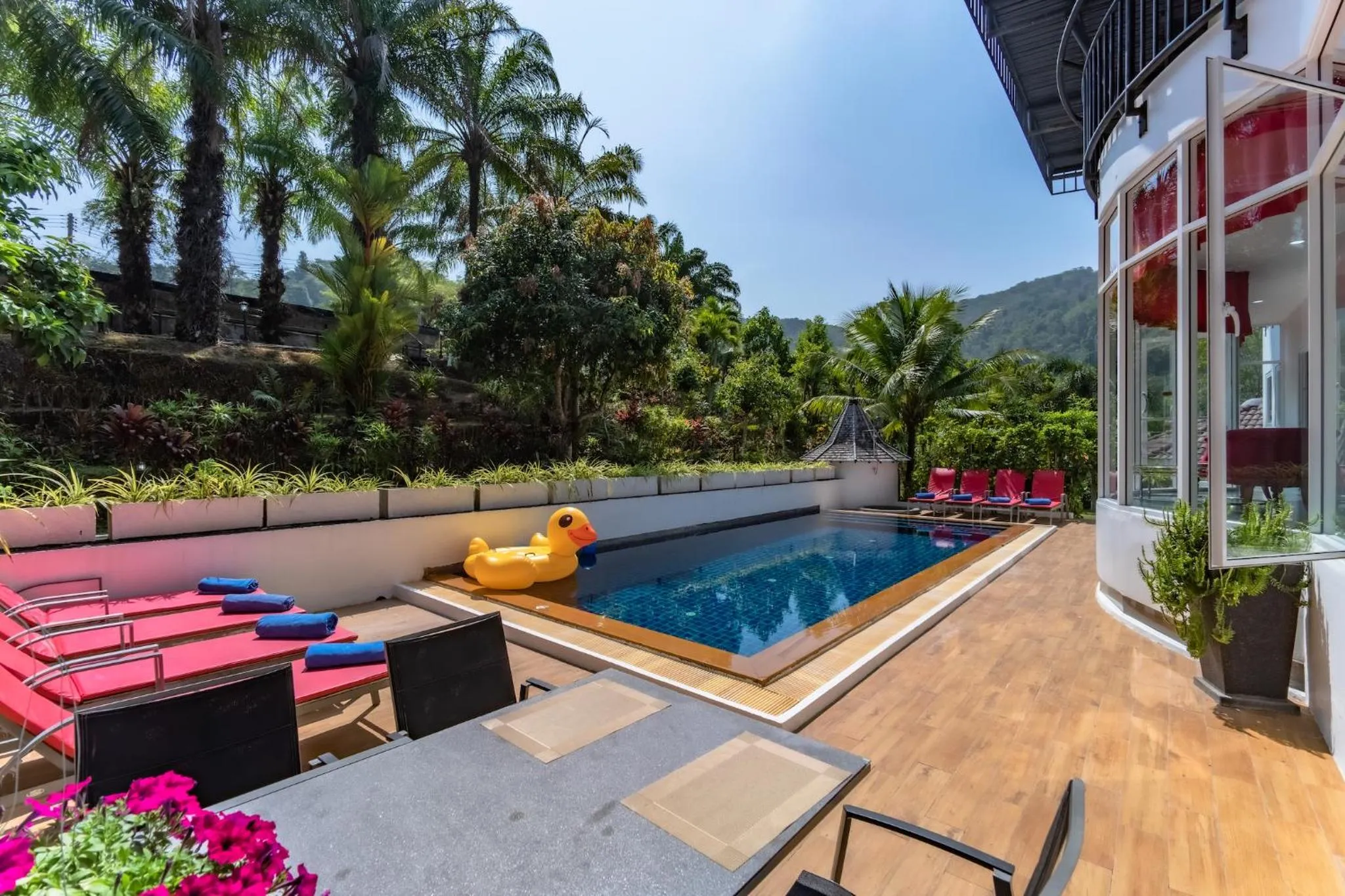 Patio in Chalong - 10 BR Private Pool Villa - Villa Nap Dau - Phuket