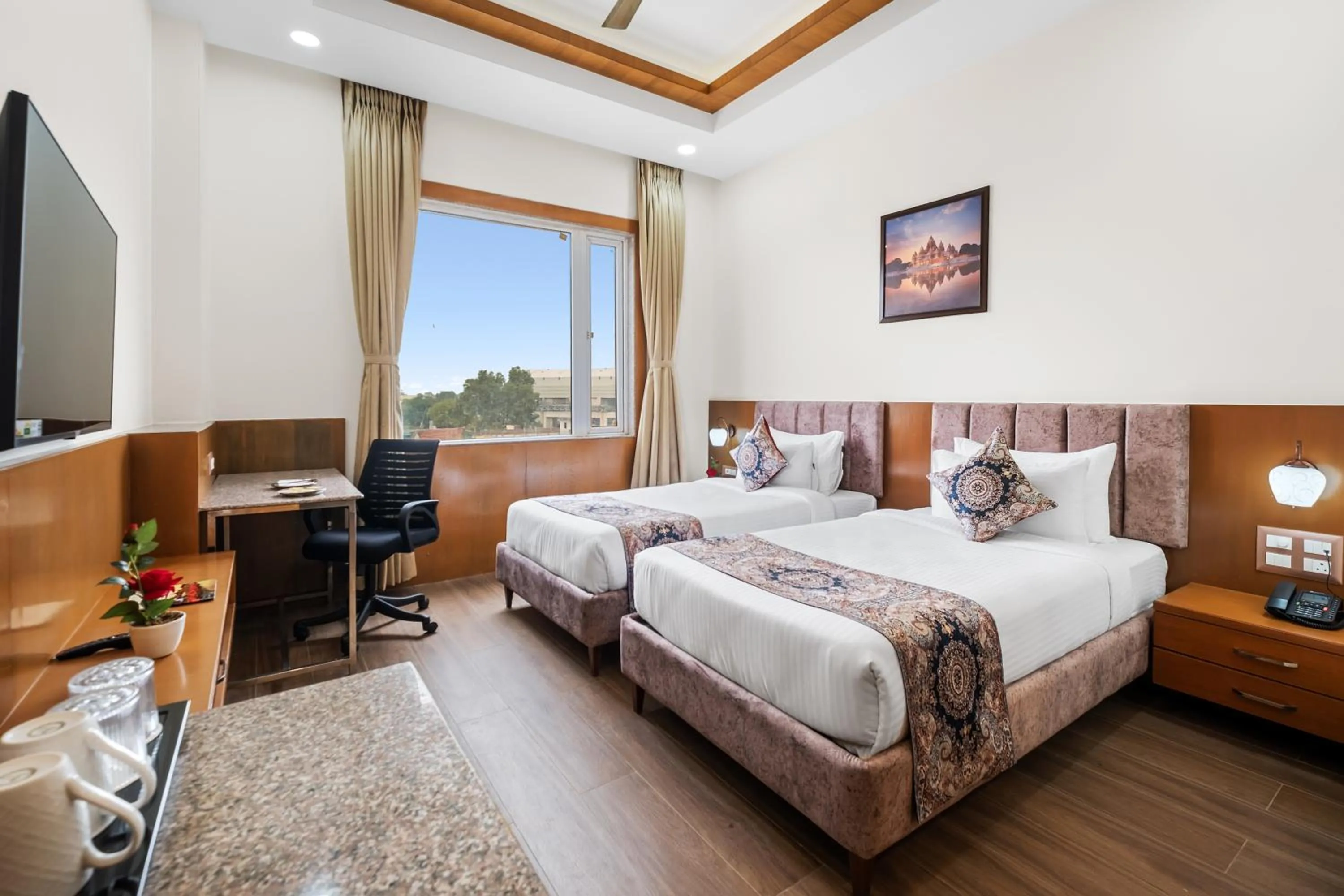 Bed in Padmshree Palace