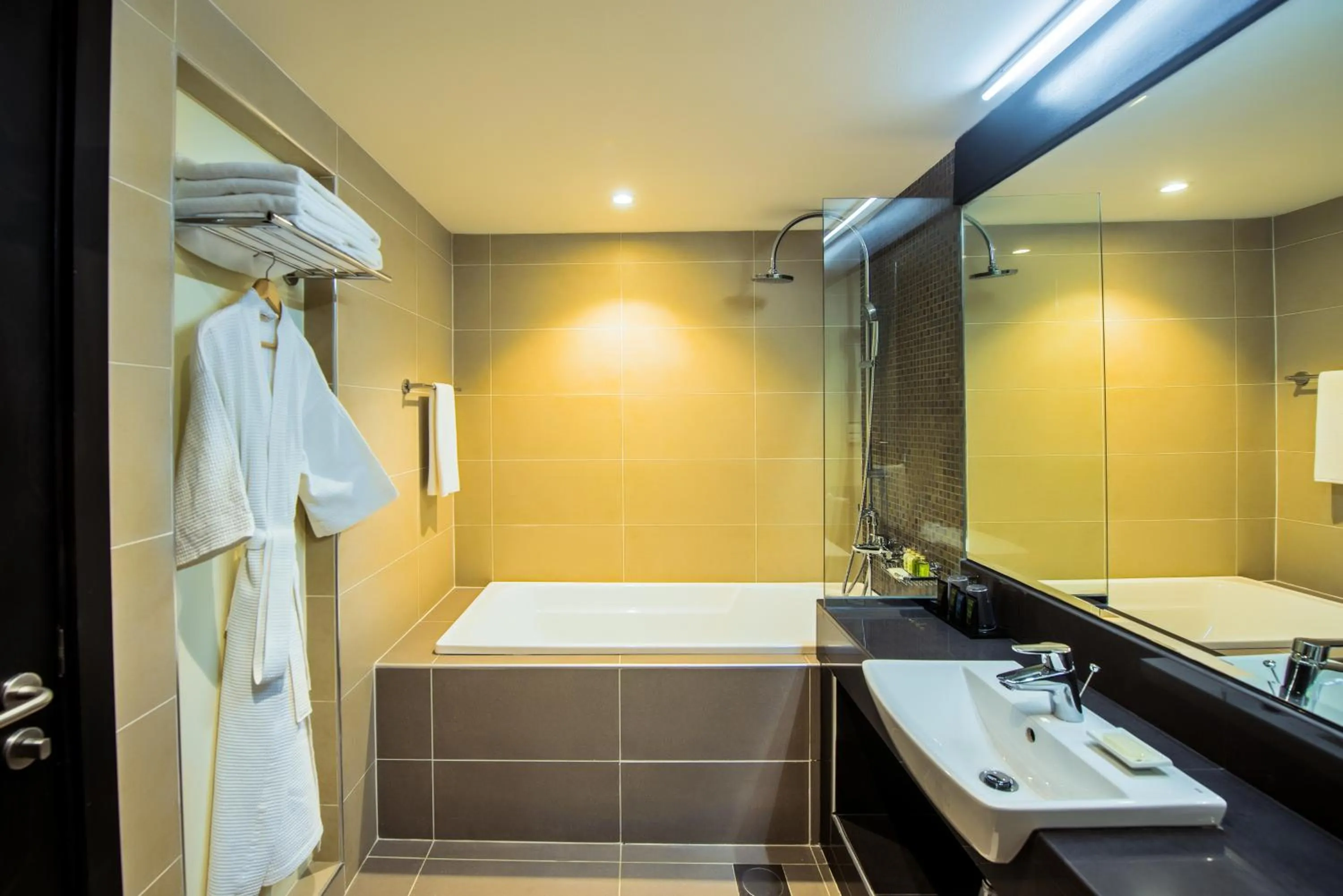 Shower in Ramada Resort By Wyndham Dar es Salaam