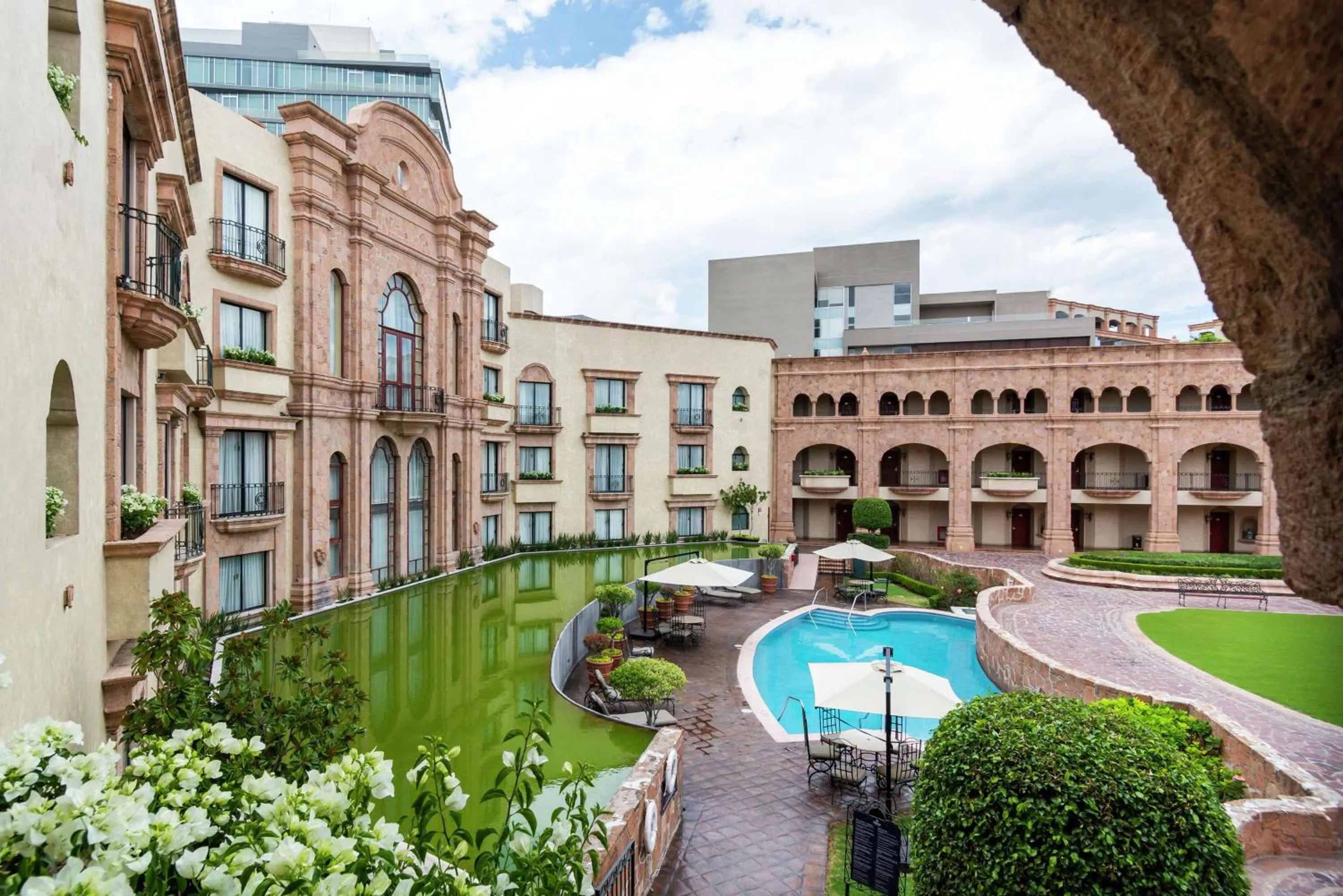 Pool view in Hilton San Luis Potosi