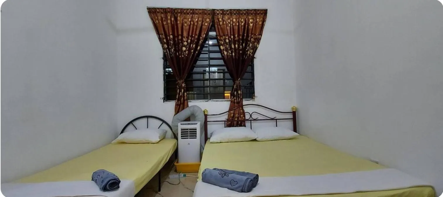 Bed in KK Minimalist Budget 2 Bedroom Appt f 6 free park