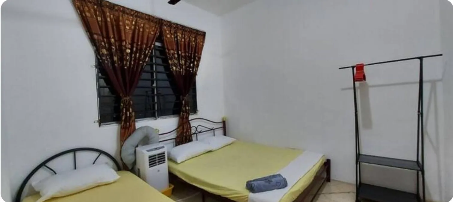 Bed in KK Minimalist Budget 2 Bedroom Appt f 6 free park