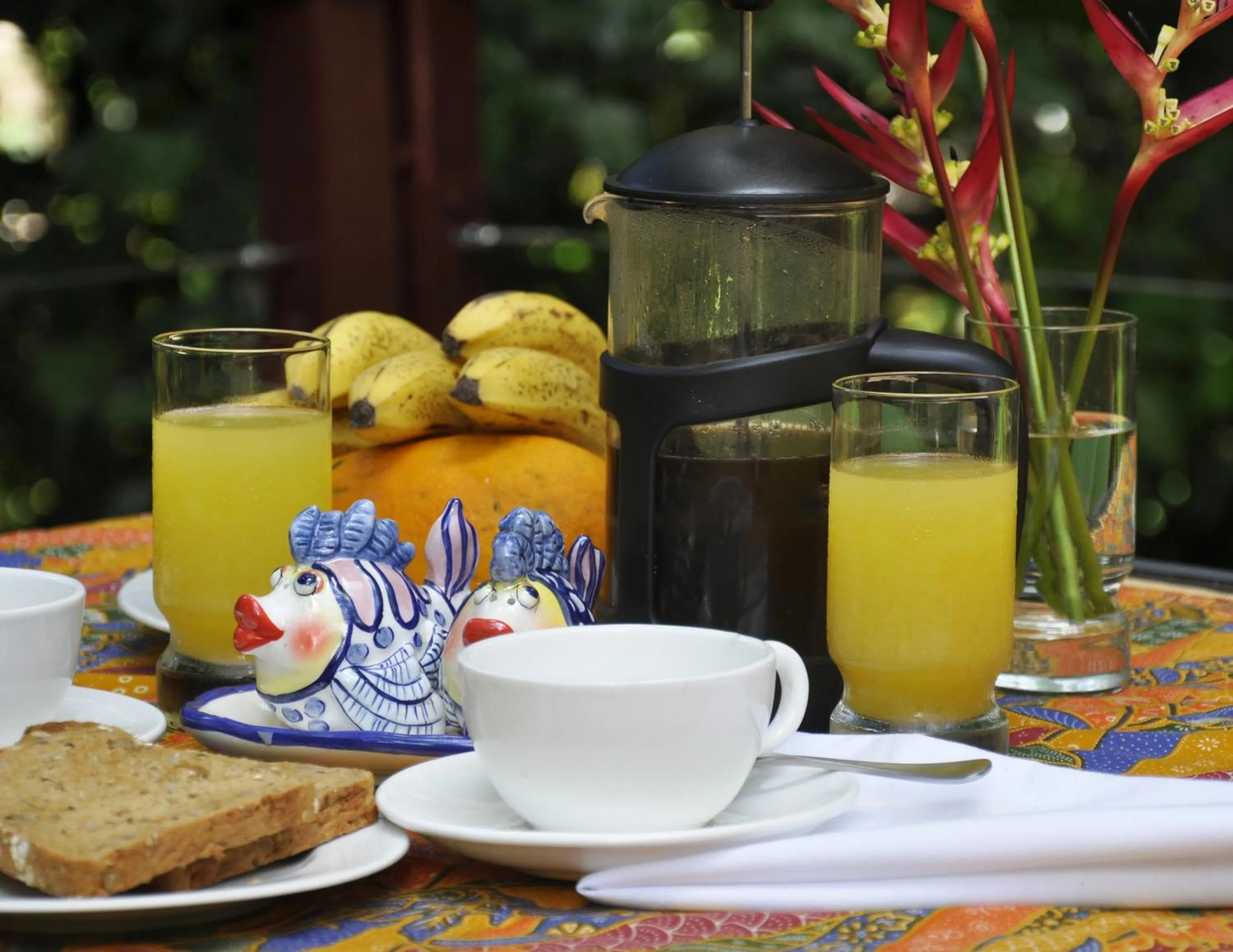 Patio in Tropical Bliss bed and breakfast