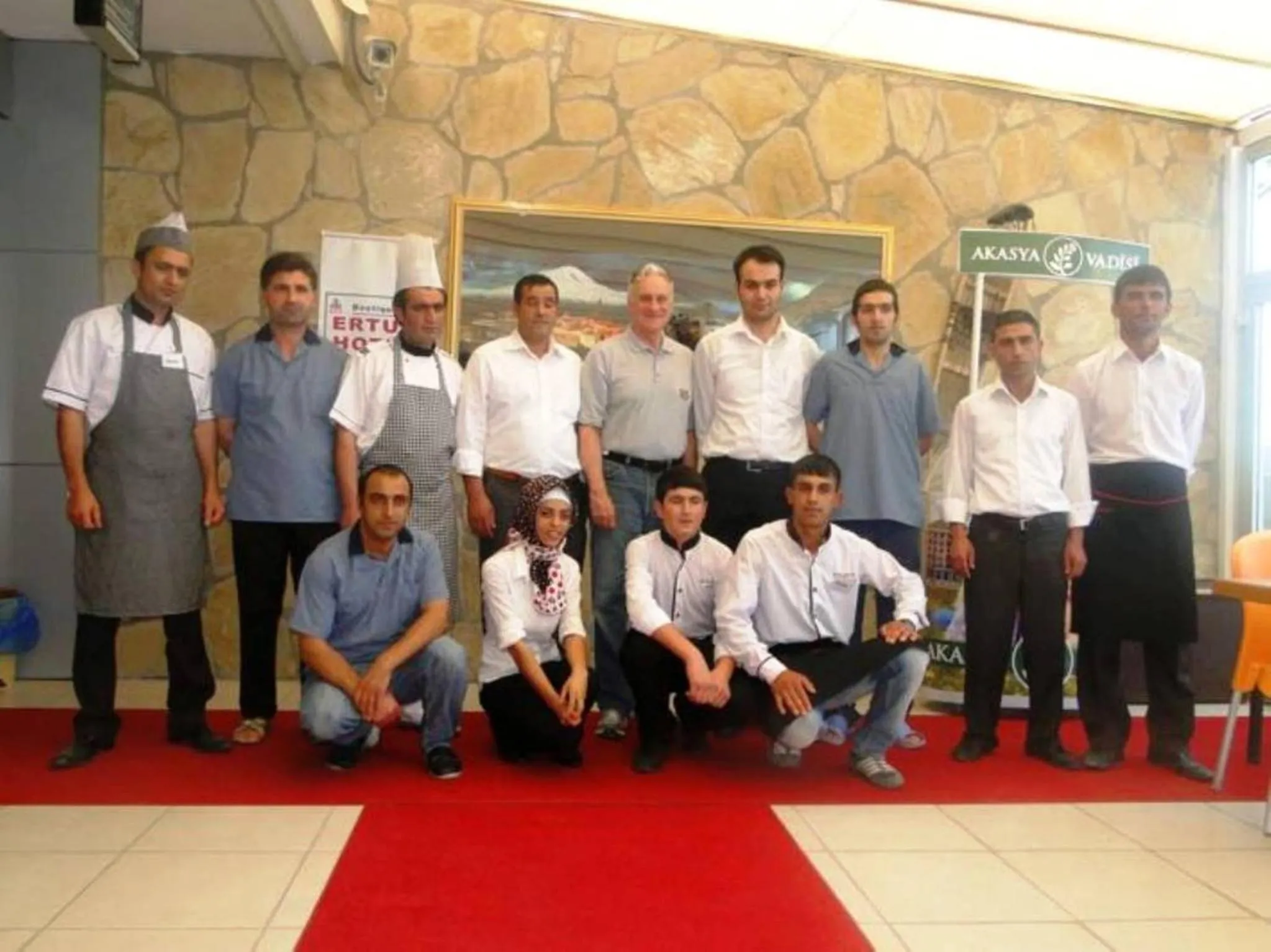 group of guests in Butik Ertur Hotel
