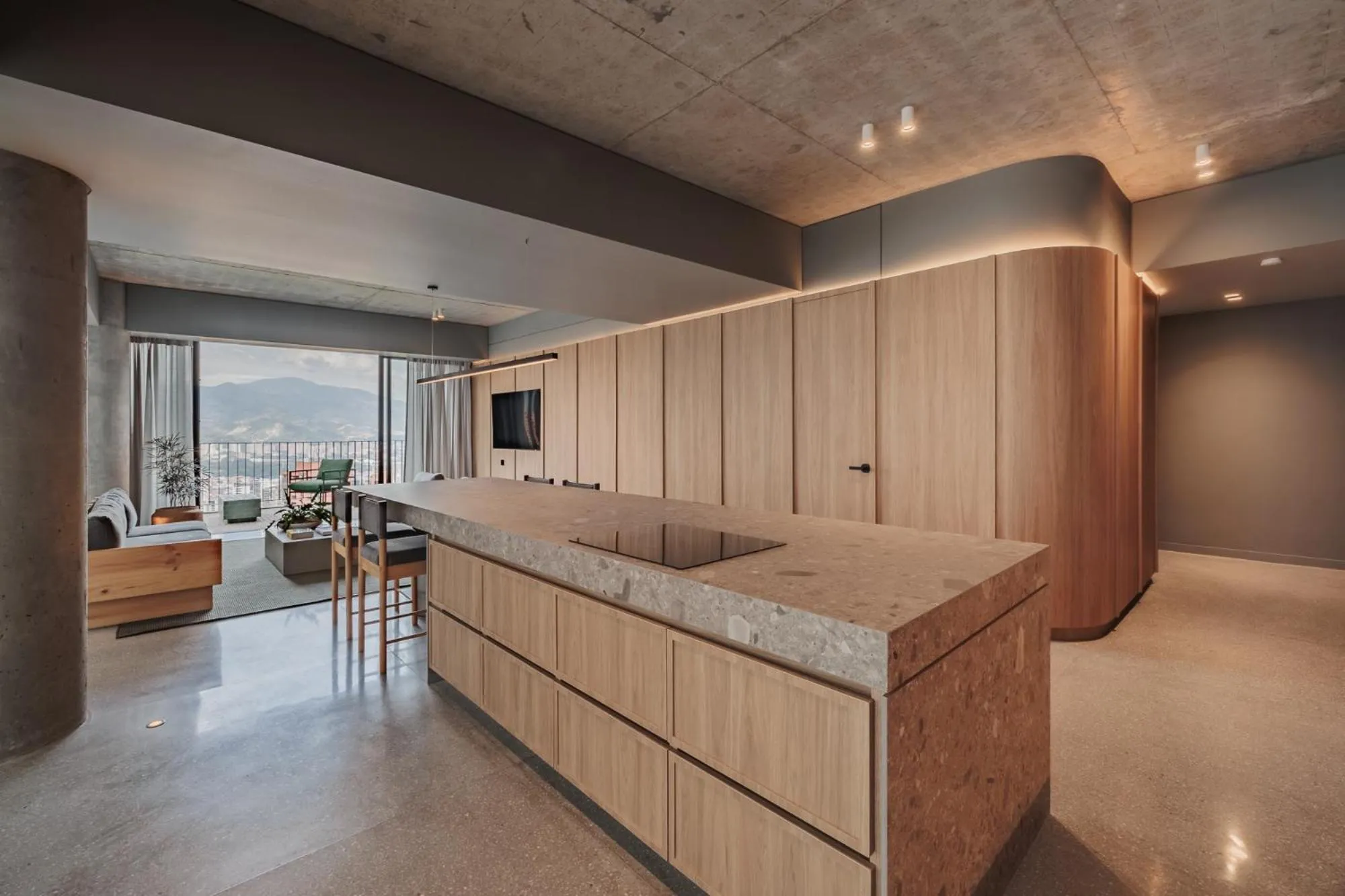 stove, Bed in The Somos Loho Hotel