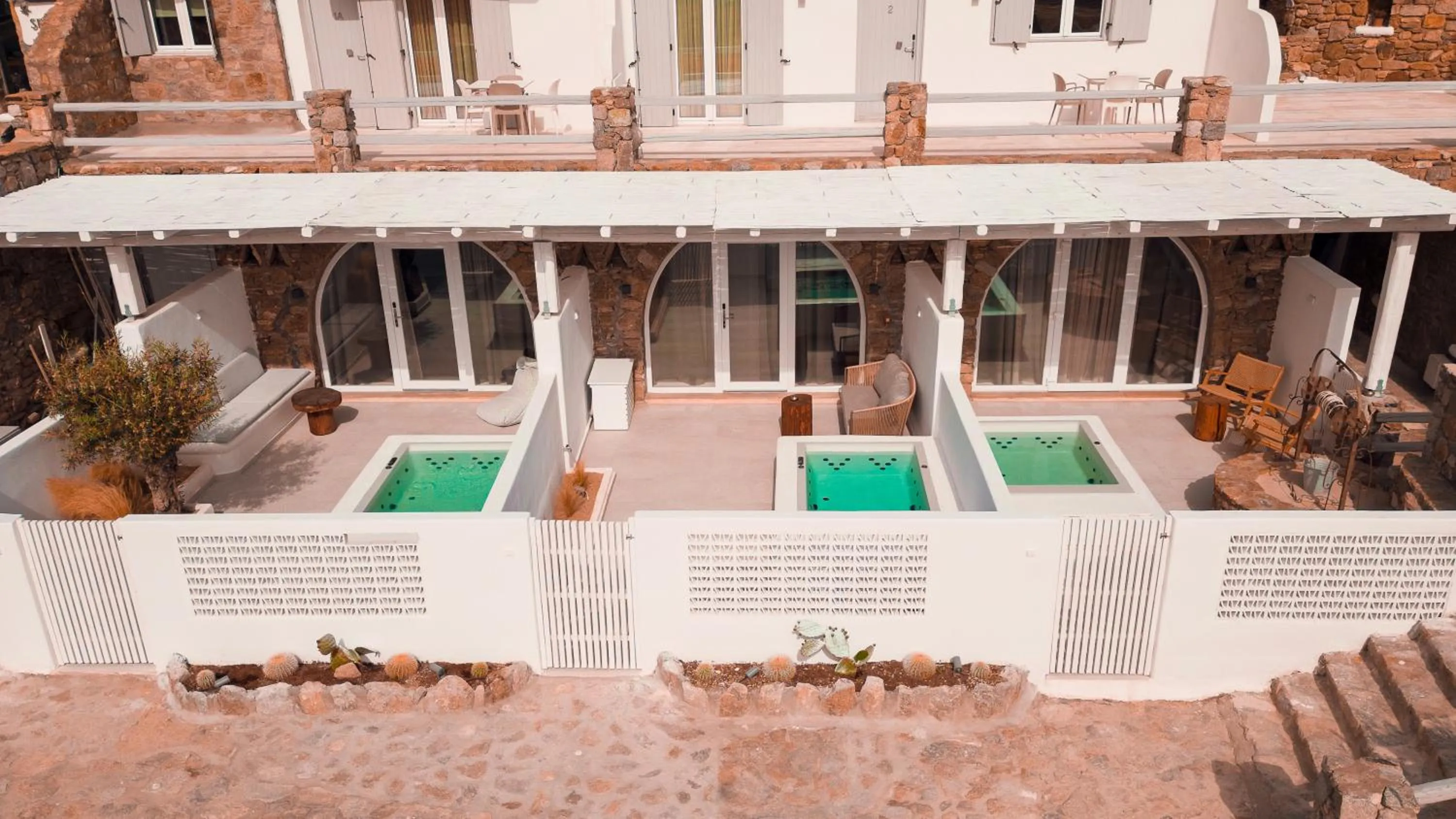 Patio in Senses Luxury Suites & Villas