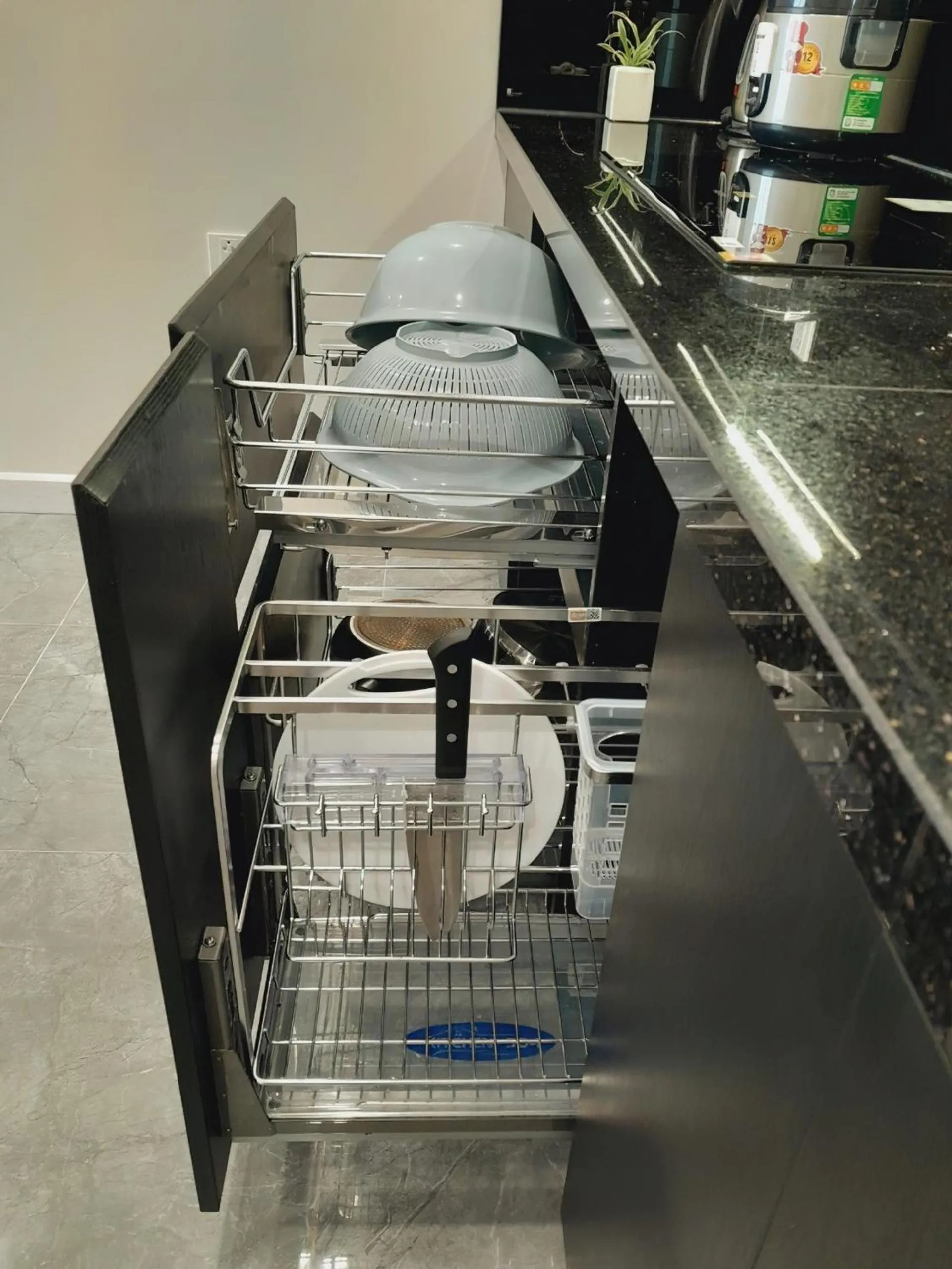 Kitchen or kitchenette in Ha Tay Millennium Apartments - Free Gym Pool