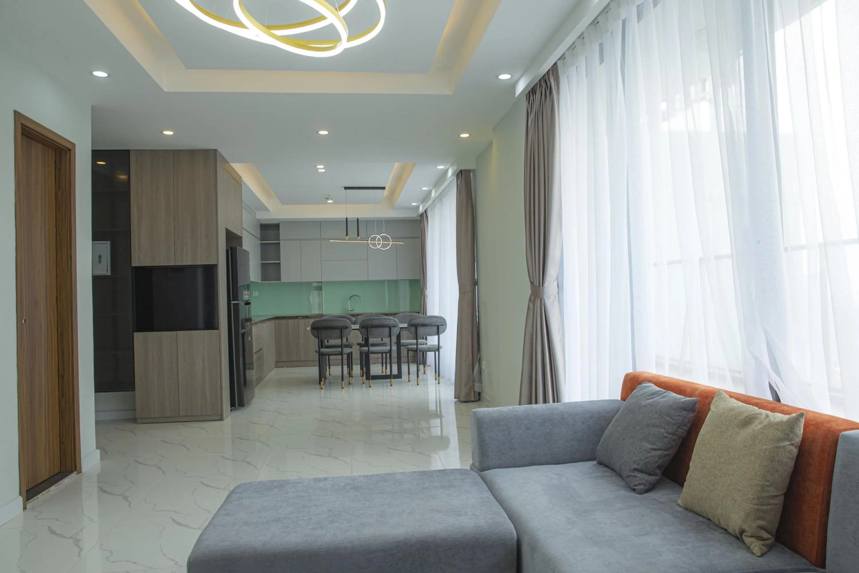 Kitchen or kitchenette in Ha Tay Millennium Apartments - Free Gym Pool