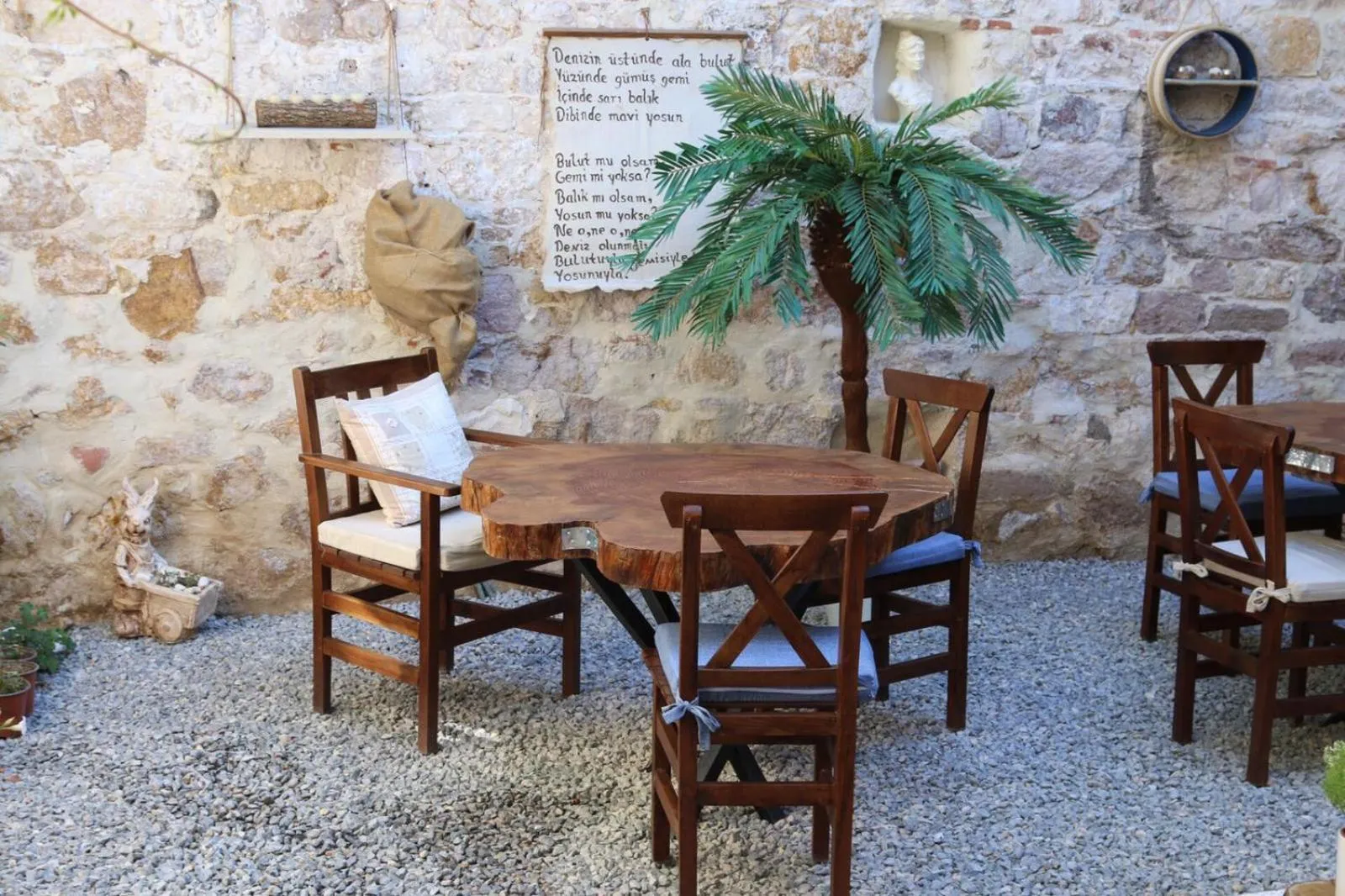 Inner courtyard view in Gizemli Konak
