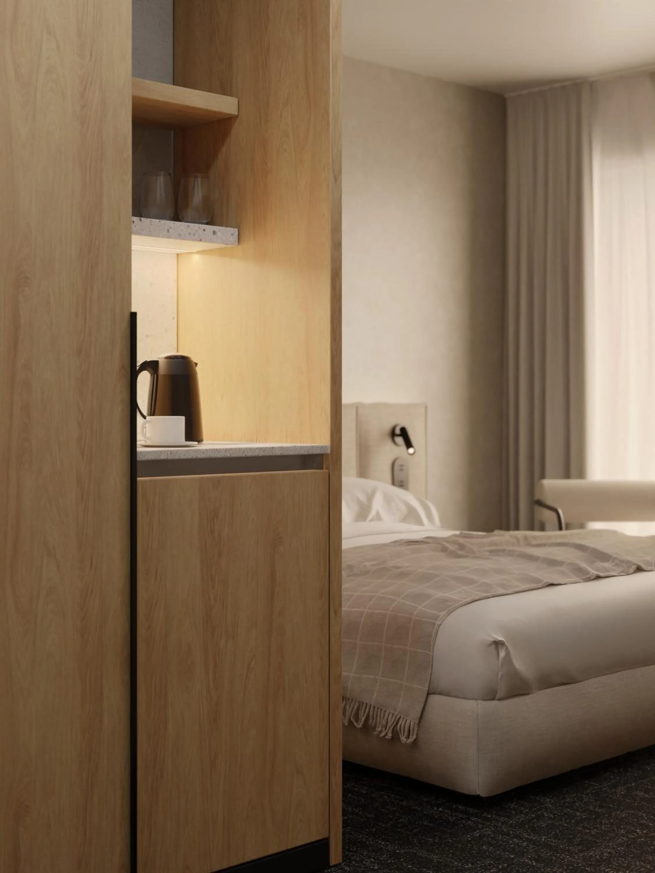 Bed in Nickel Resort & Wellnest Kołobrzeg - Grzybowo