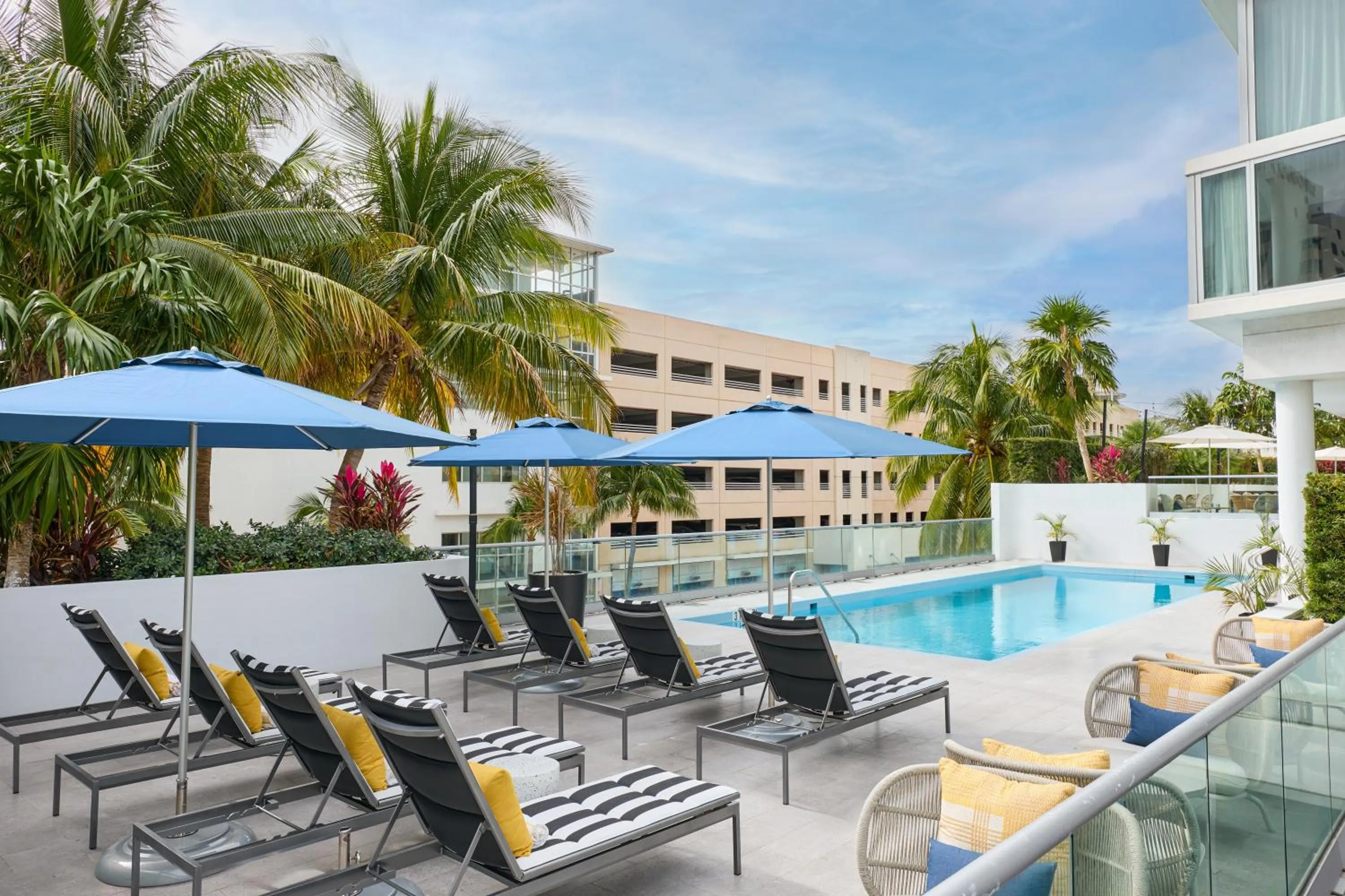 Pool view in Hyatt Centric South Beach Miami