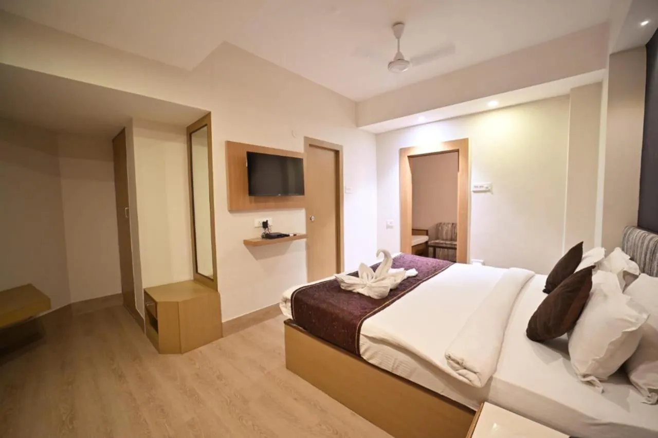 Bed in Hotel Prag Continental