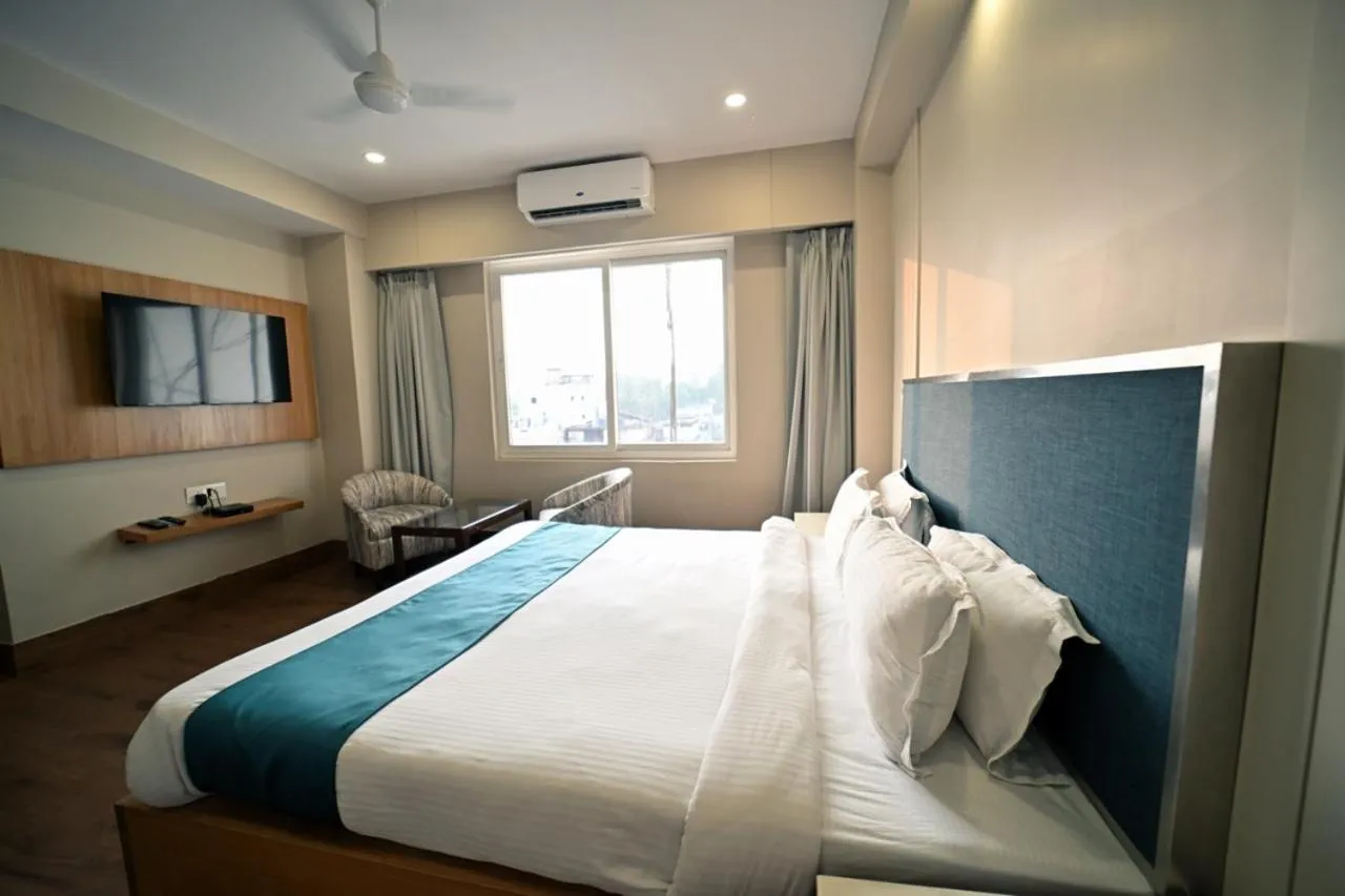 Bed in Hotel Prag Continental