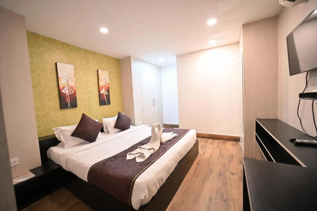 Bed in Hotel Prag Continental