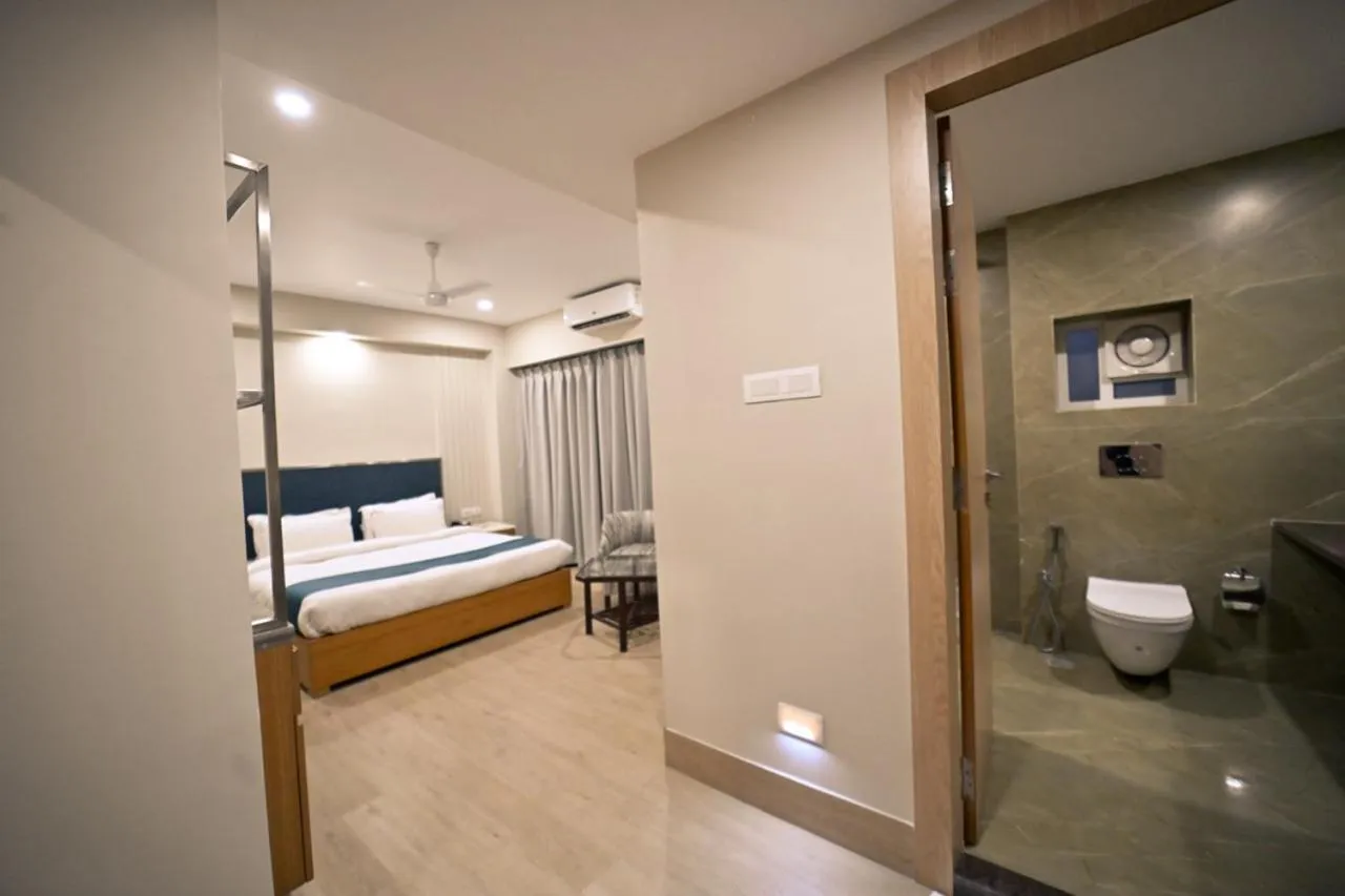 Bed in Hotel Prag Continental