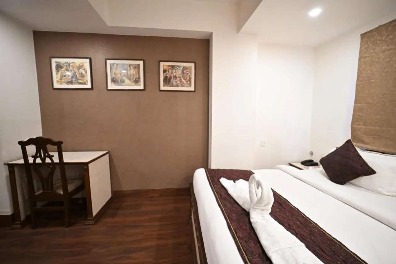 Bed in Hotel Prag Continental