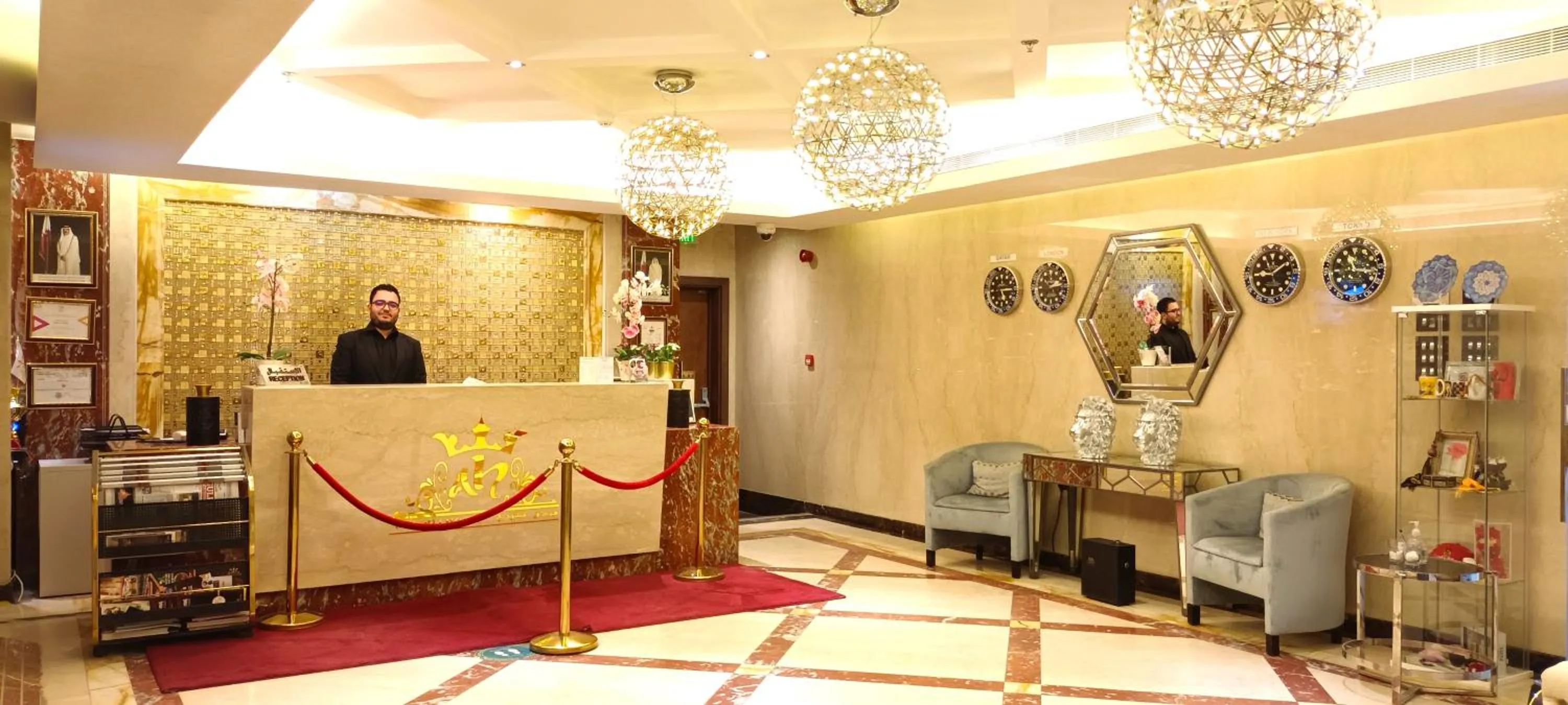 Lobby or reception in Asherij Hotel