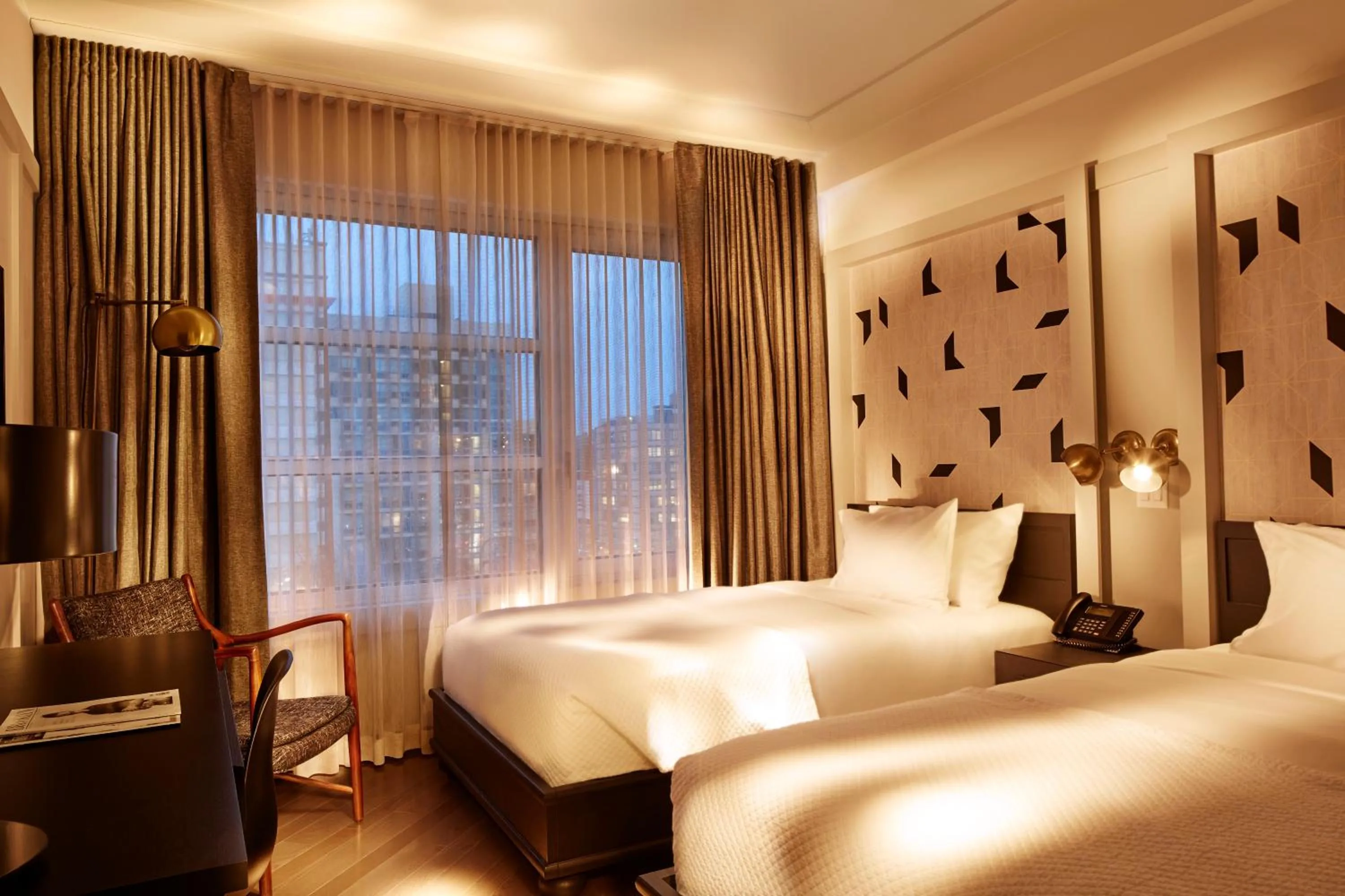 Bed in The Tillary Hotel Brooklyn