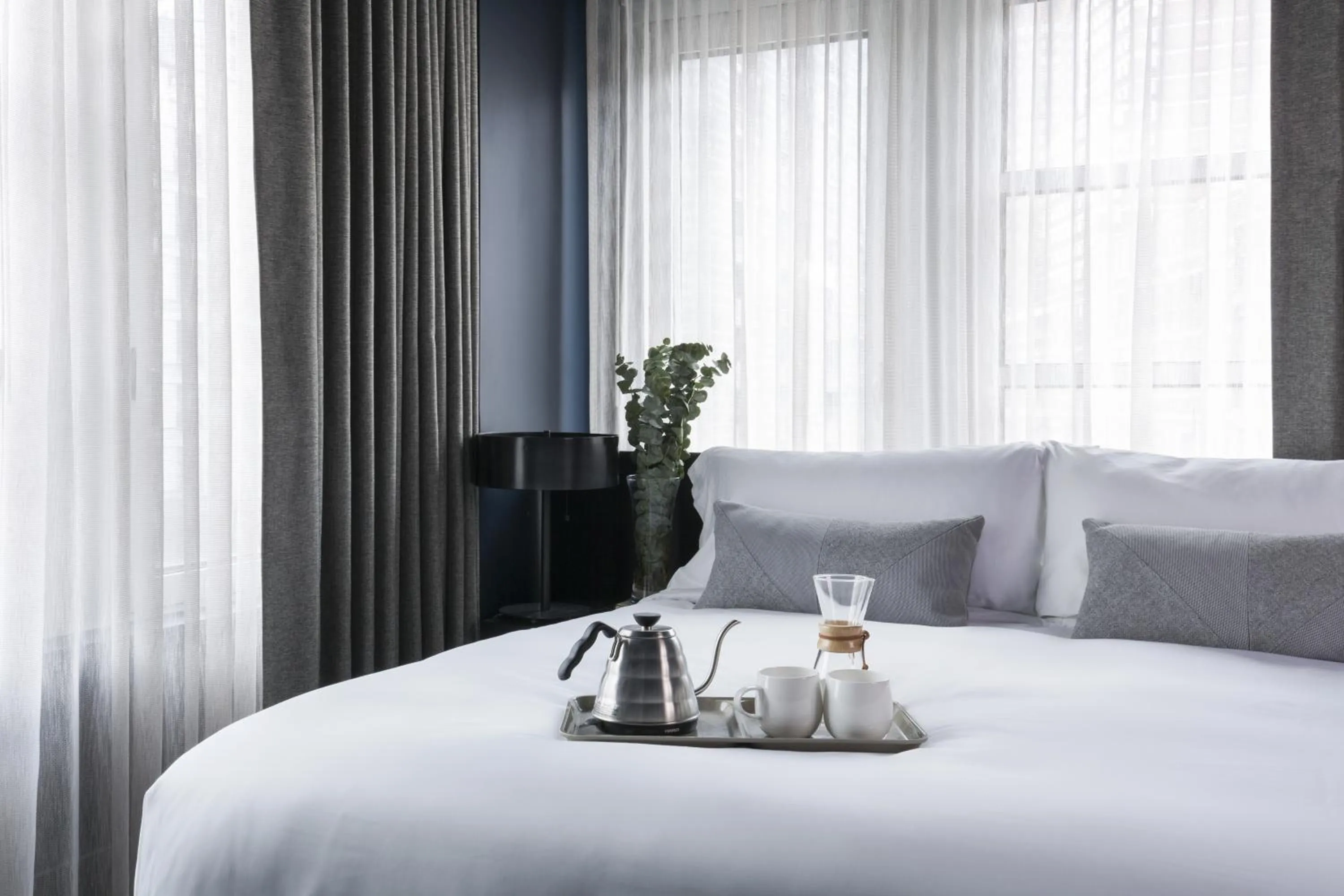 Day, Bed in The Tillary Hotel Brooklyn