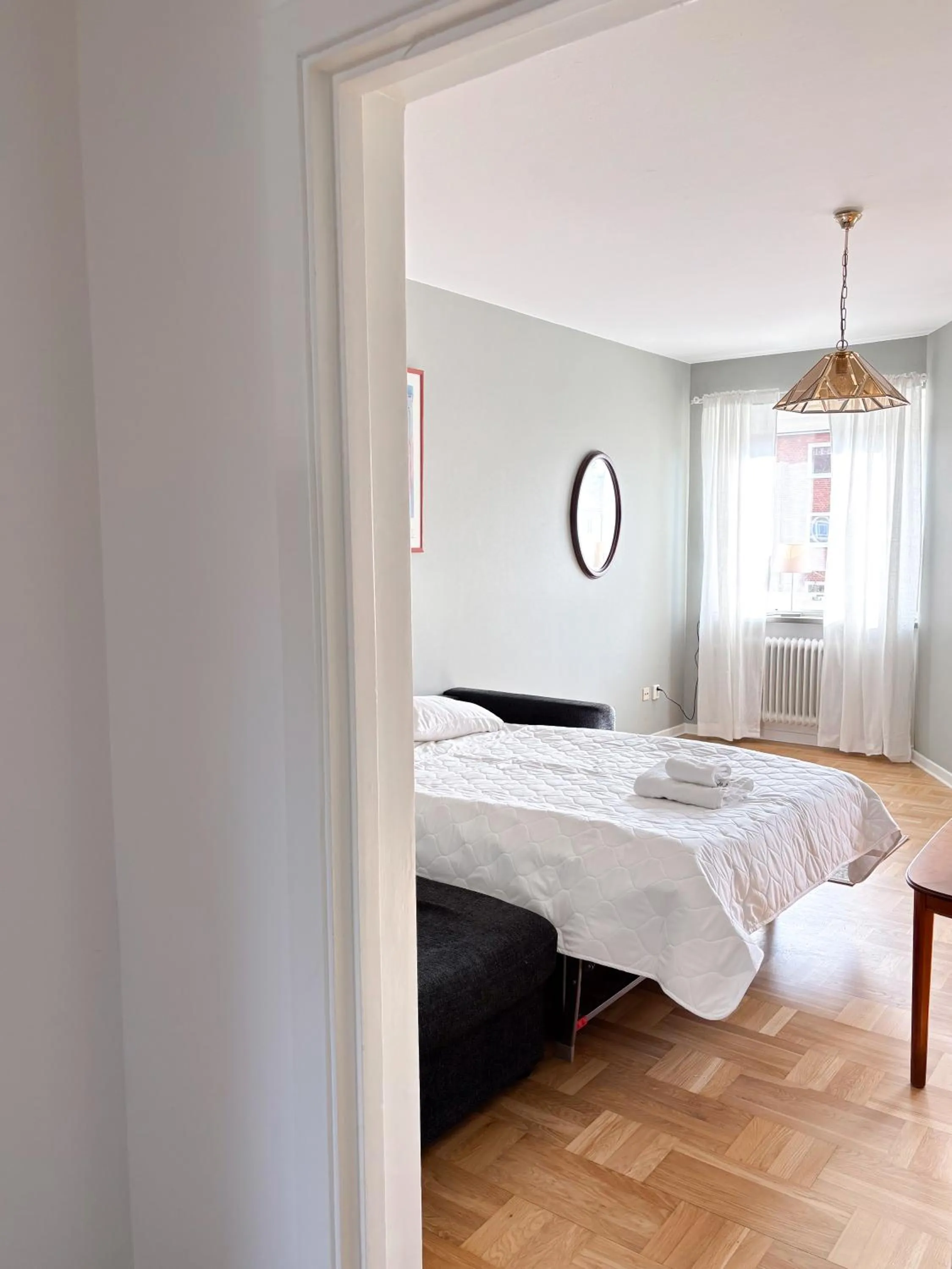 Bed in Säffle Suites by Svaneholm Hotel