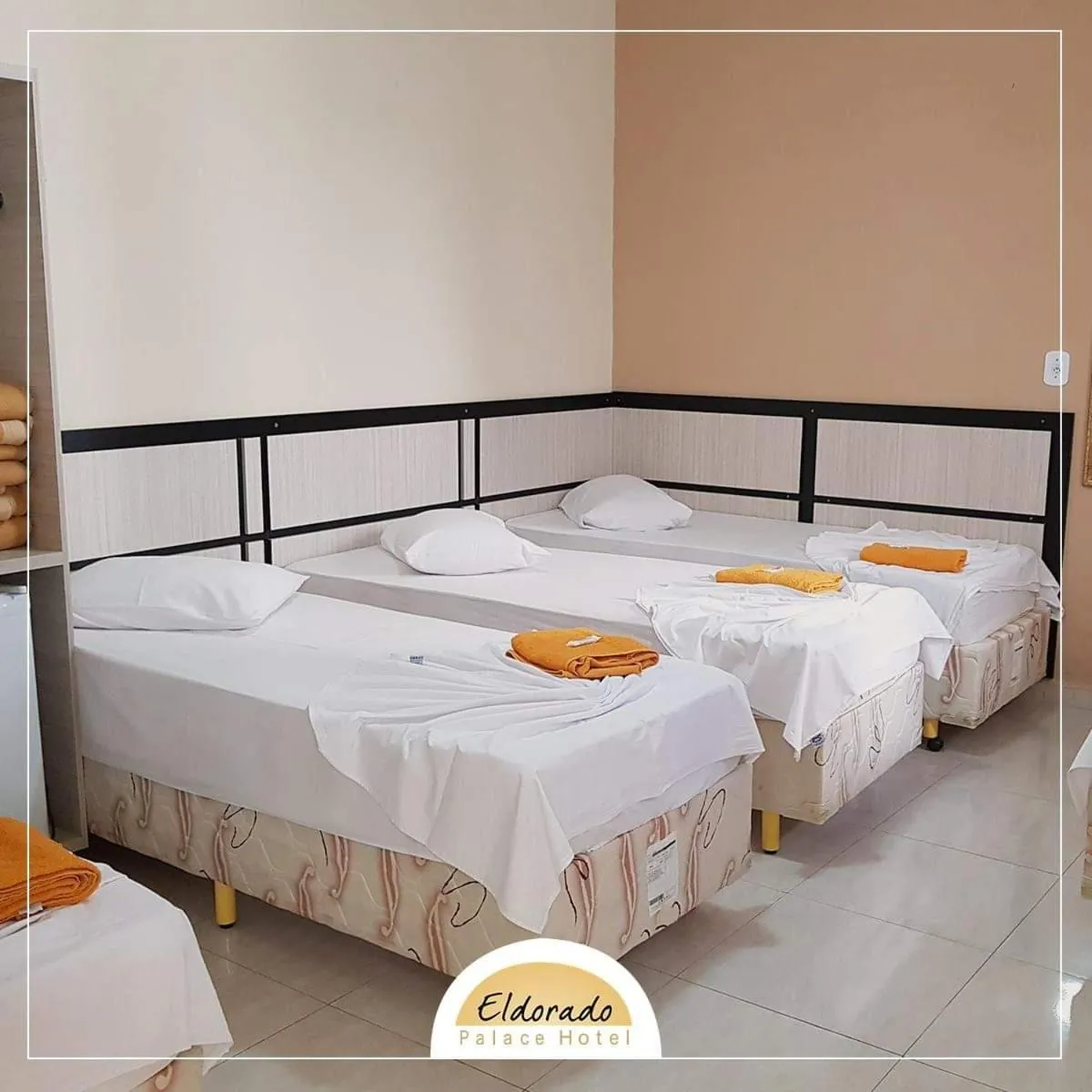 Bed in Eldorado Palace Hotel