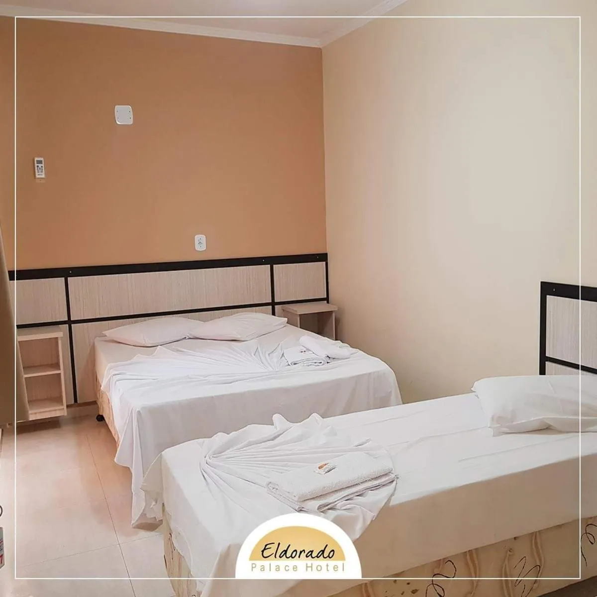 Bed in Eldorado Palace Hotel