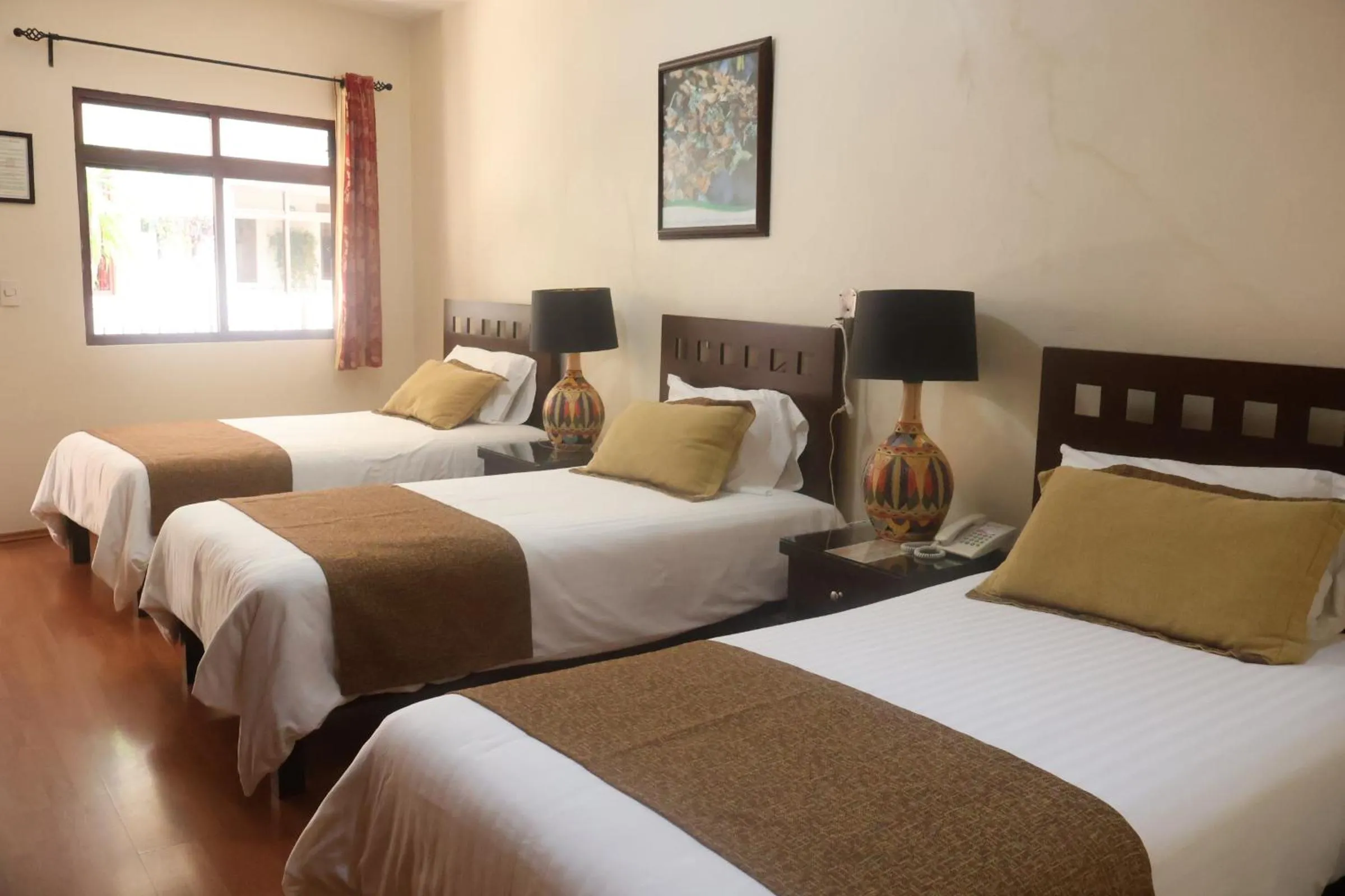 Bed in Hotel Plaza San Carlos