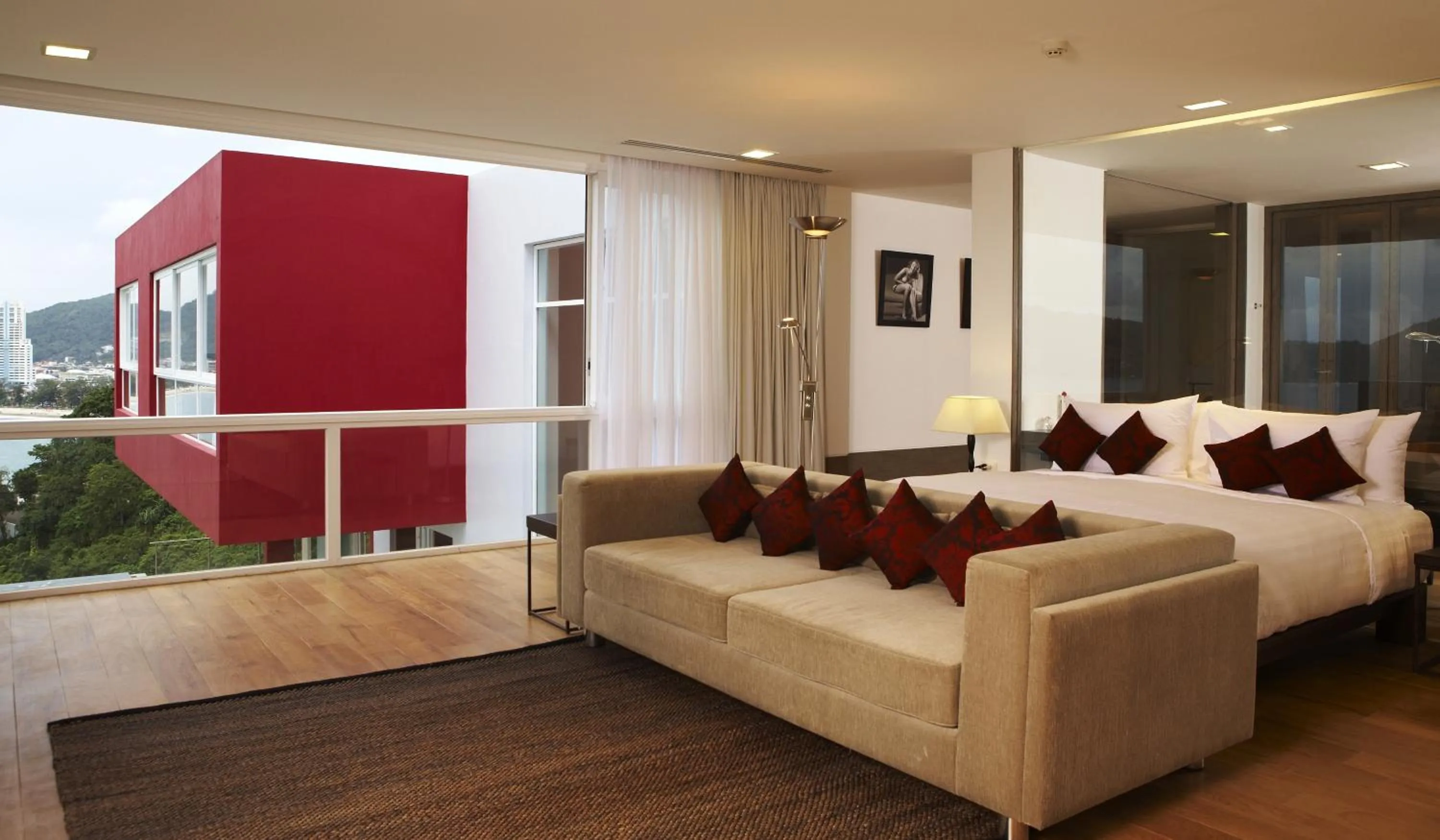 Bedroom, Bed in Jirana Patong