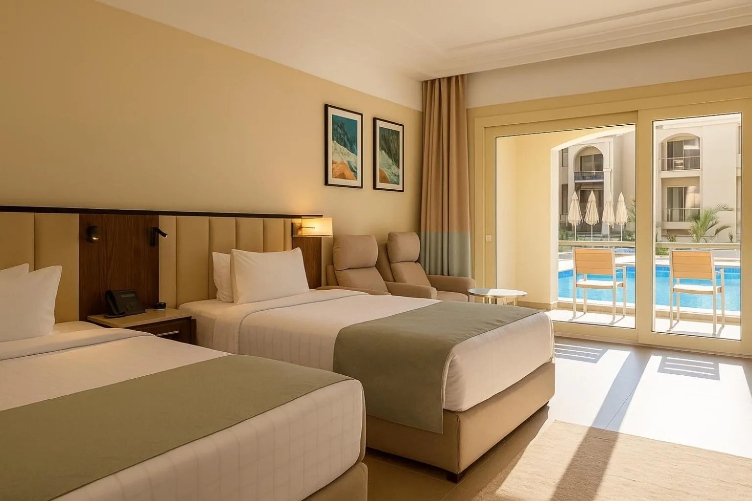 Bed in Serenity Sky Arc Resort - Sahl Hasheesh