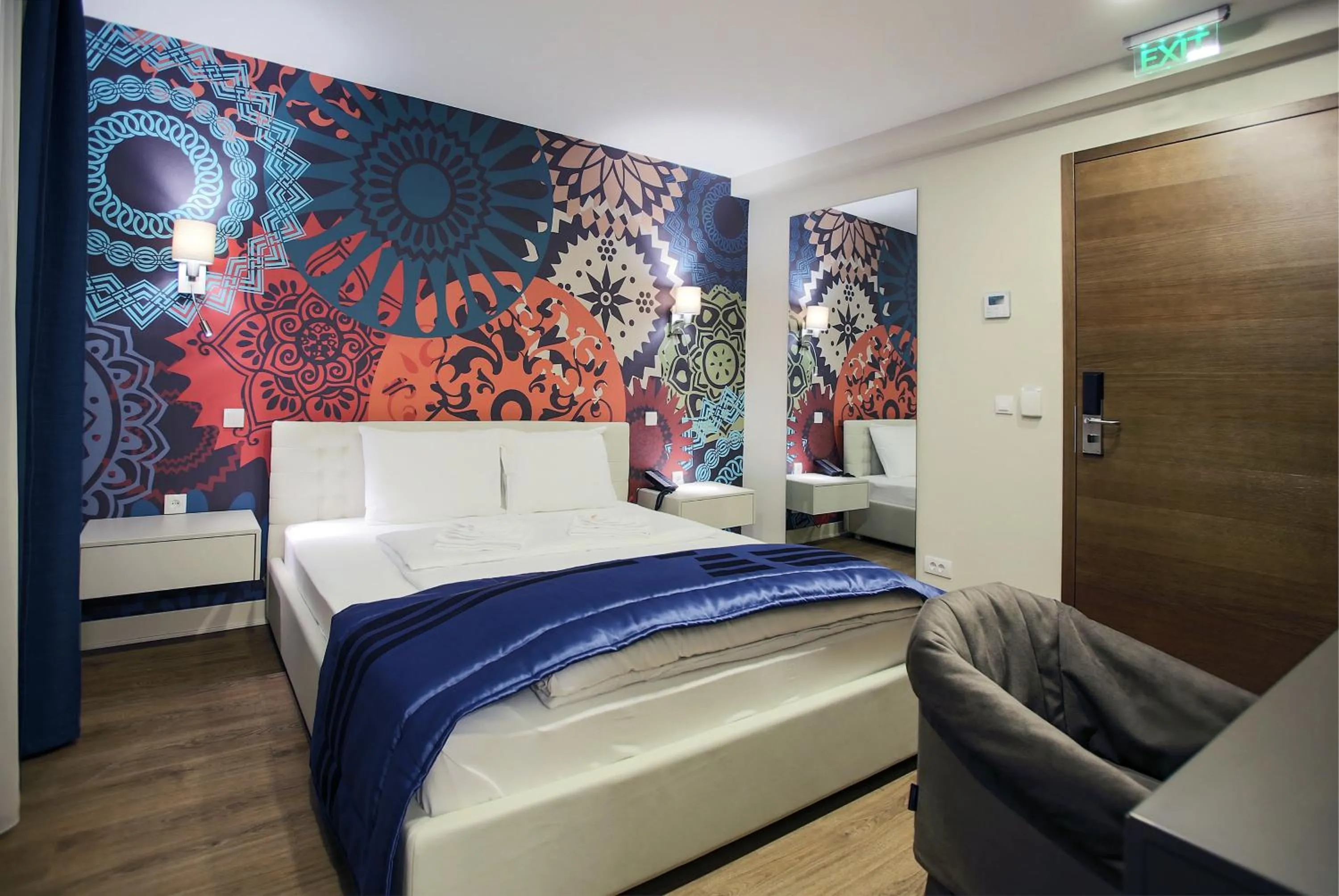 Bed in Zepter Hotel Drina Bajina Basta, member of Zepter Hotels