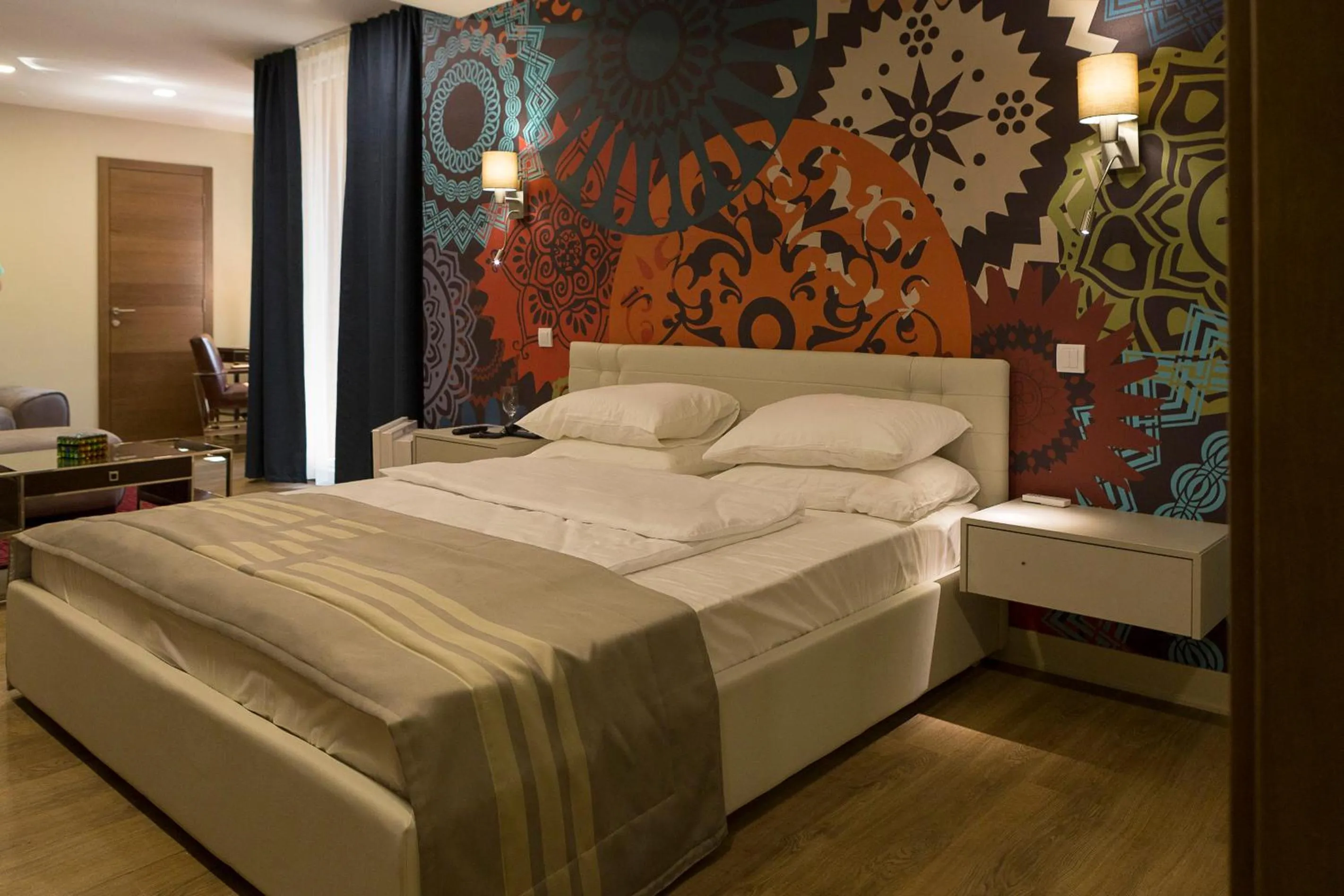 Bed in Zepter Hotel Drina Bajina Basta, member of Zepter Hotels