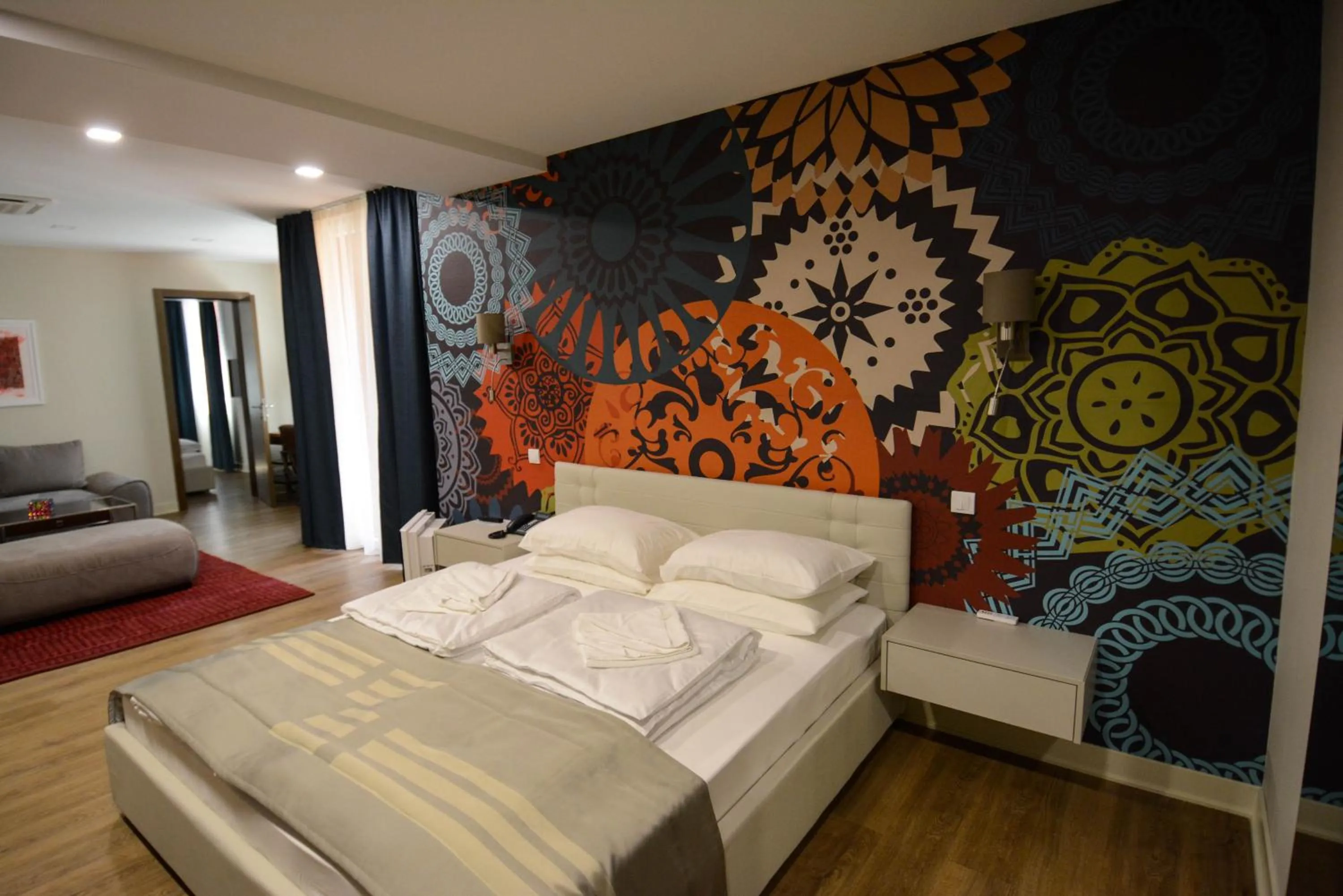 Bed in Zepter Hotel Drina Bajina Basta, member of Zepter Hotels