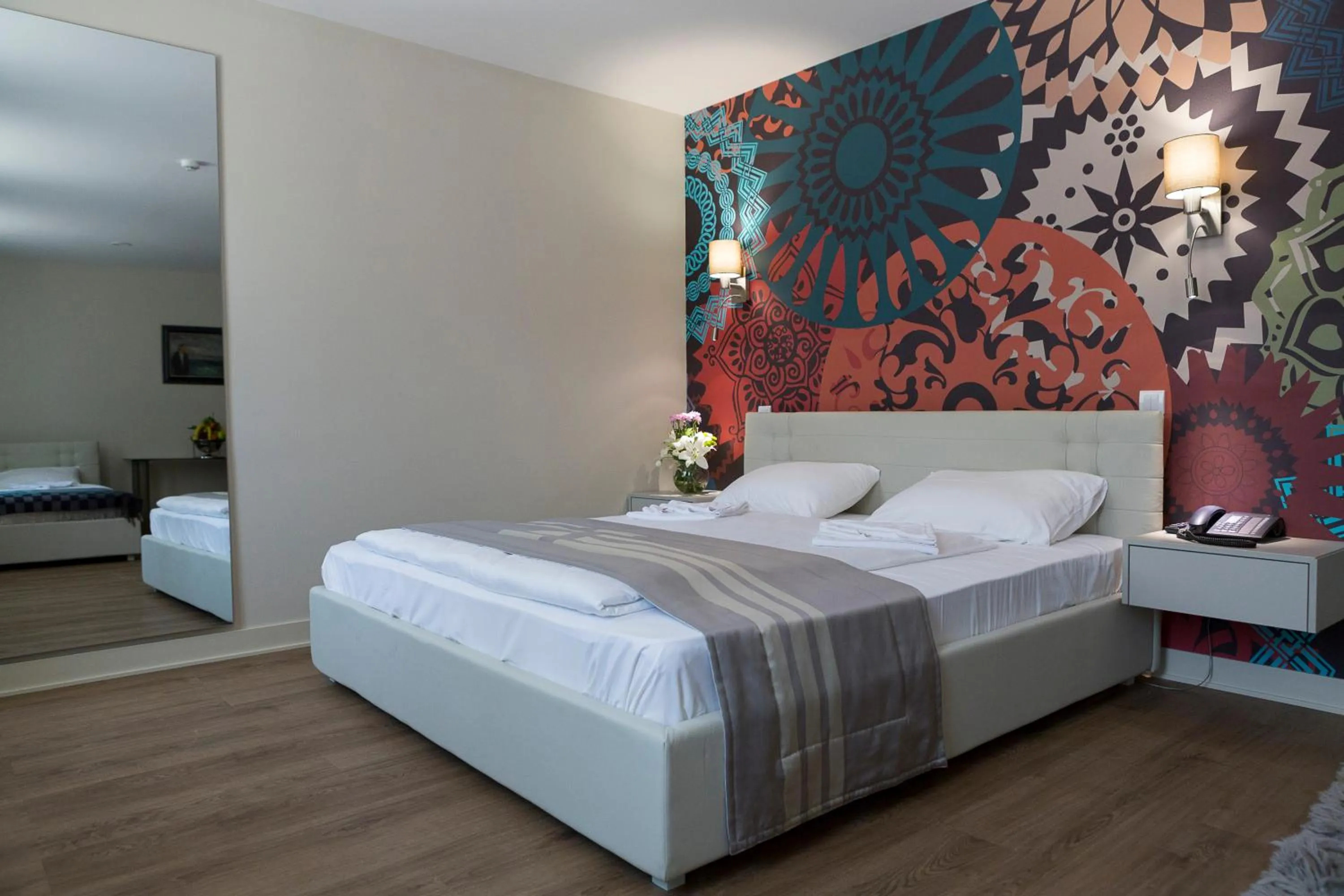 Bed in Zepter Hotel Drina Bajina Basta, member of Zepter Hotels