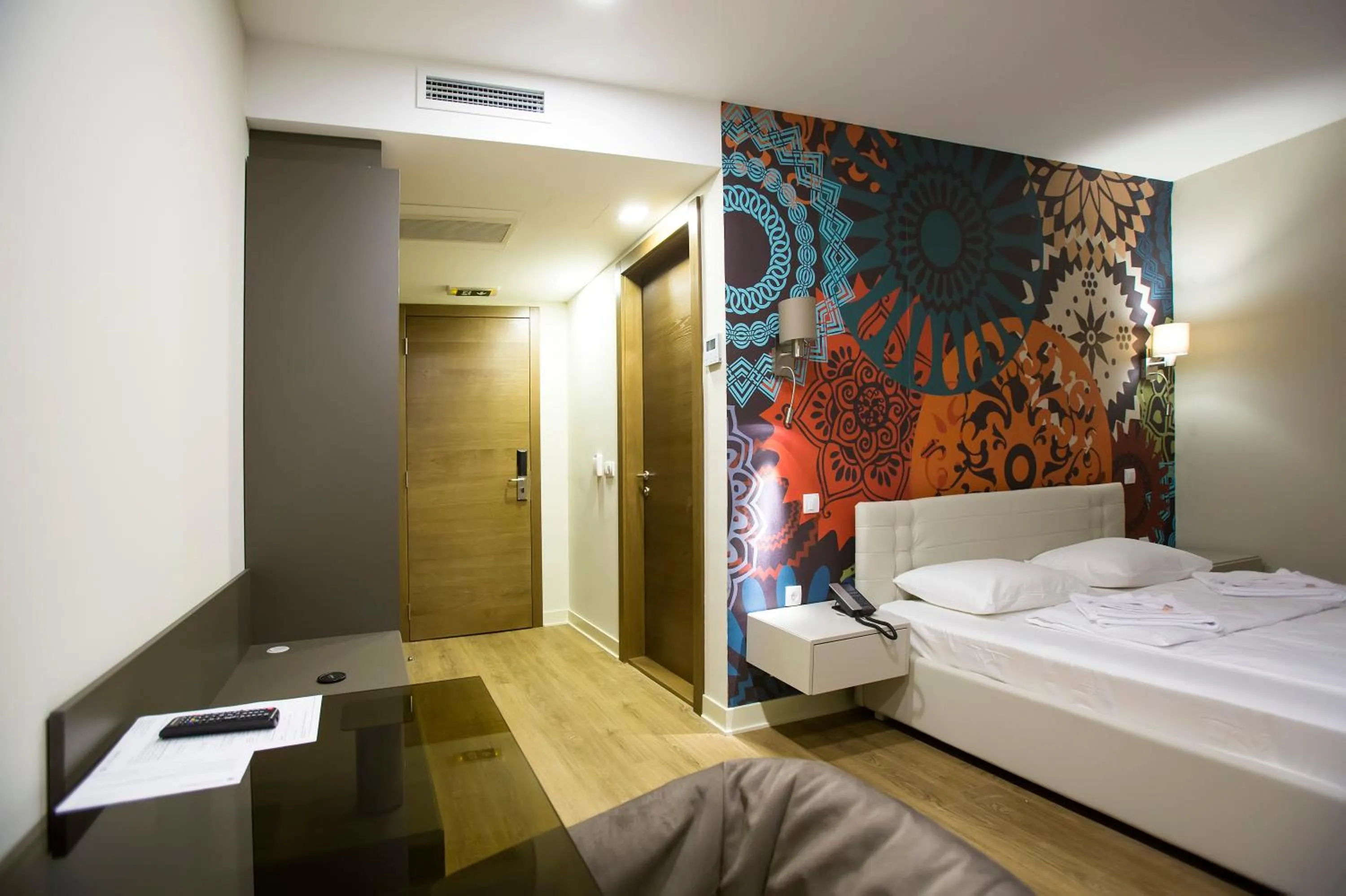 Bed in Zepter Hotel Drina Bajina Basta, member of Zepter Hotels