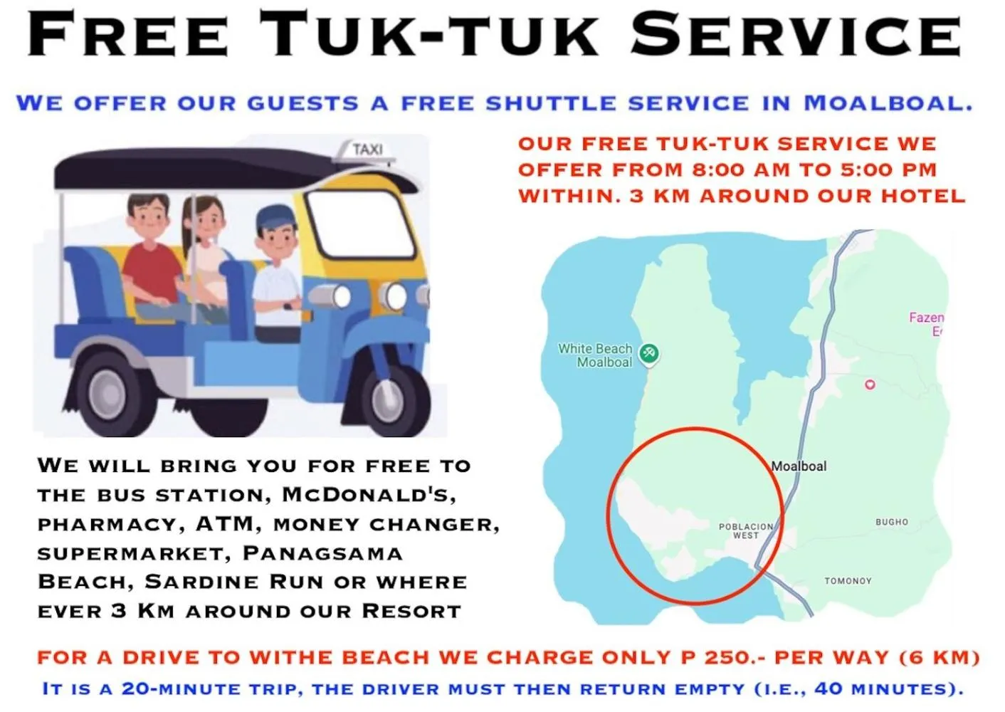 Logo/Certificate/Sign in Parrot Resort Moalboal