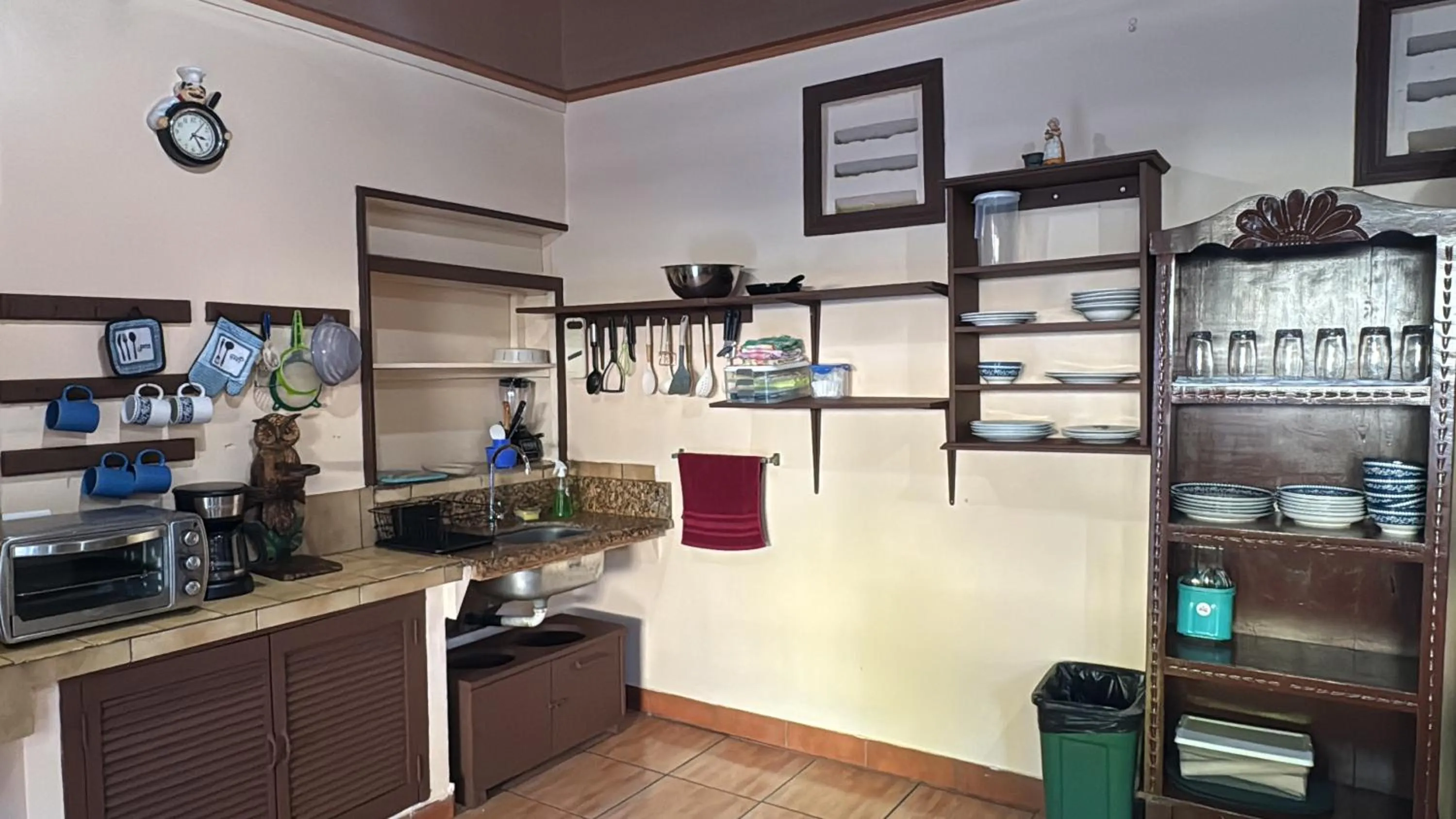 Kitchen or kitchenette in Hotel Marielos