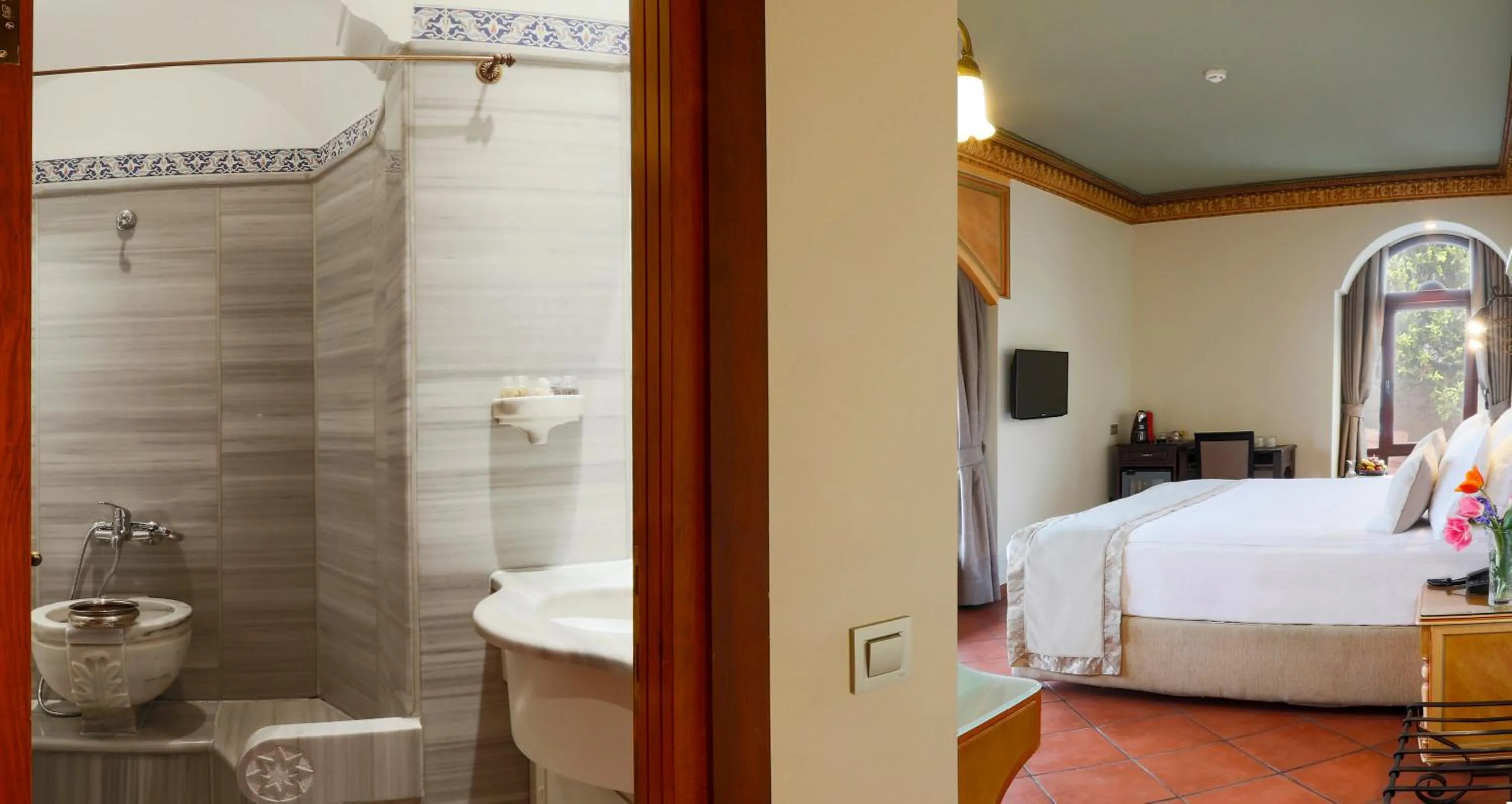 Shower, Bed in Sultanahmet Palace Hotel