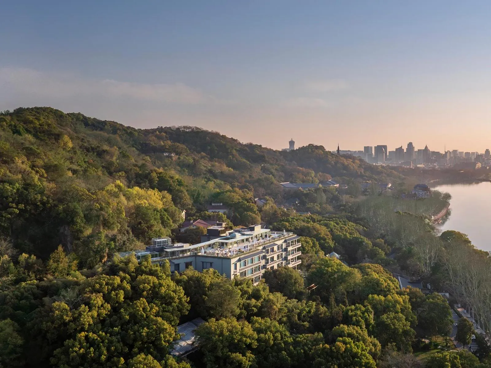 Property building in The Silk Lakehouse, Shangri-La Hangzhou