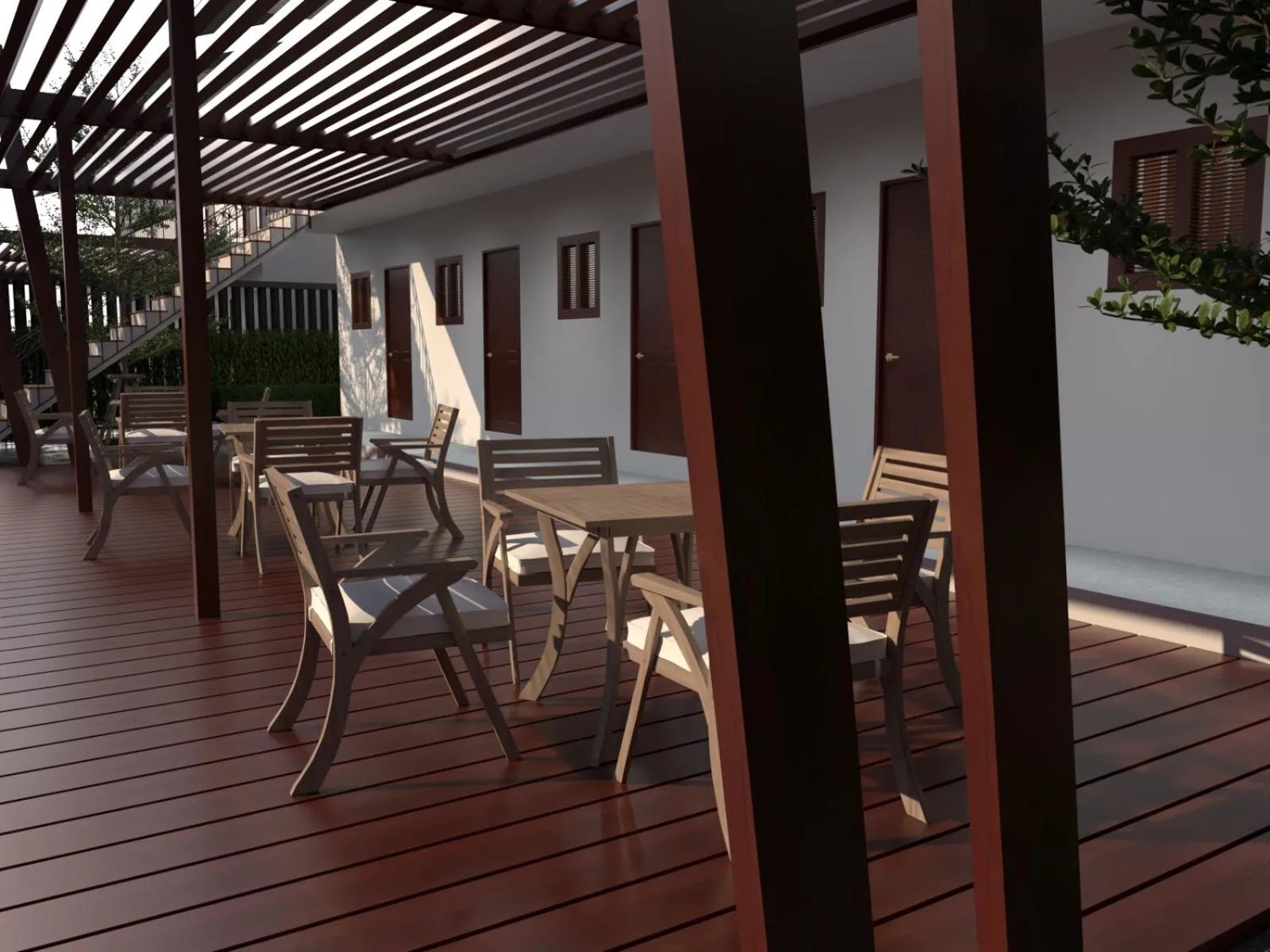 Balcony/Terrace in Ko Lanta Hotels and Working Space