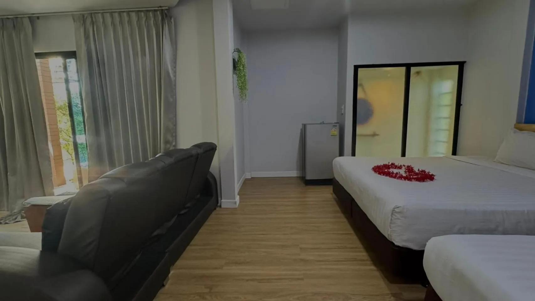 Bed in Rimnatee Resort Trang