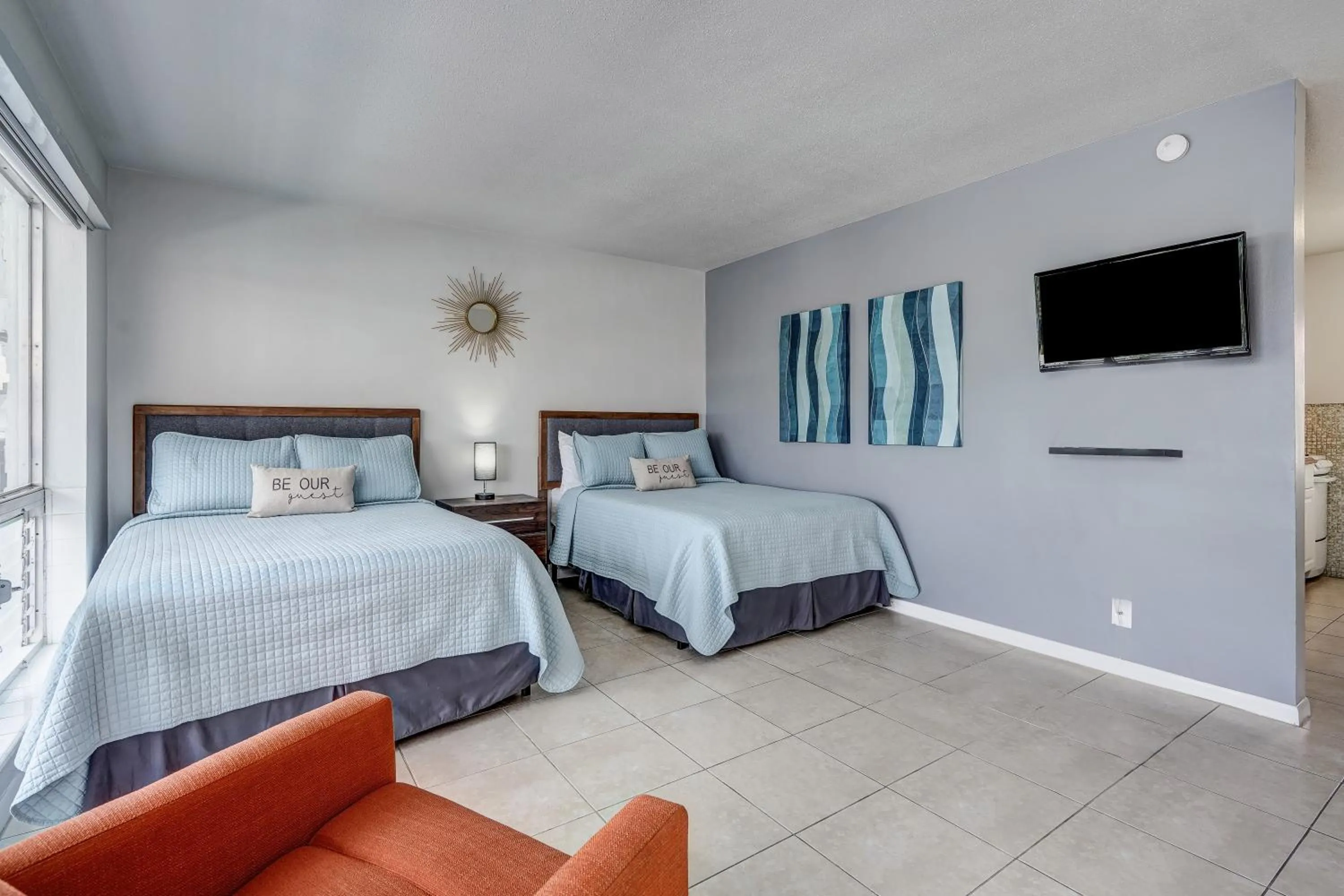 Bed in Ocean Villas of Deerfield