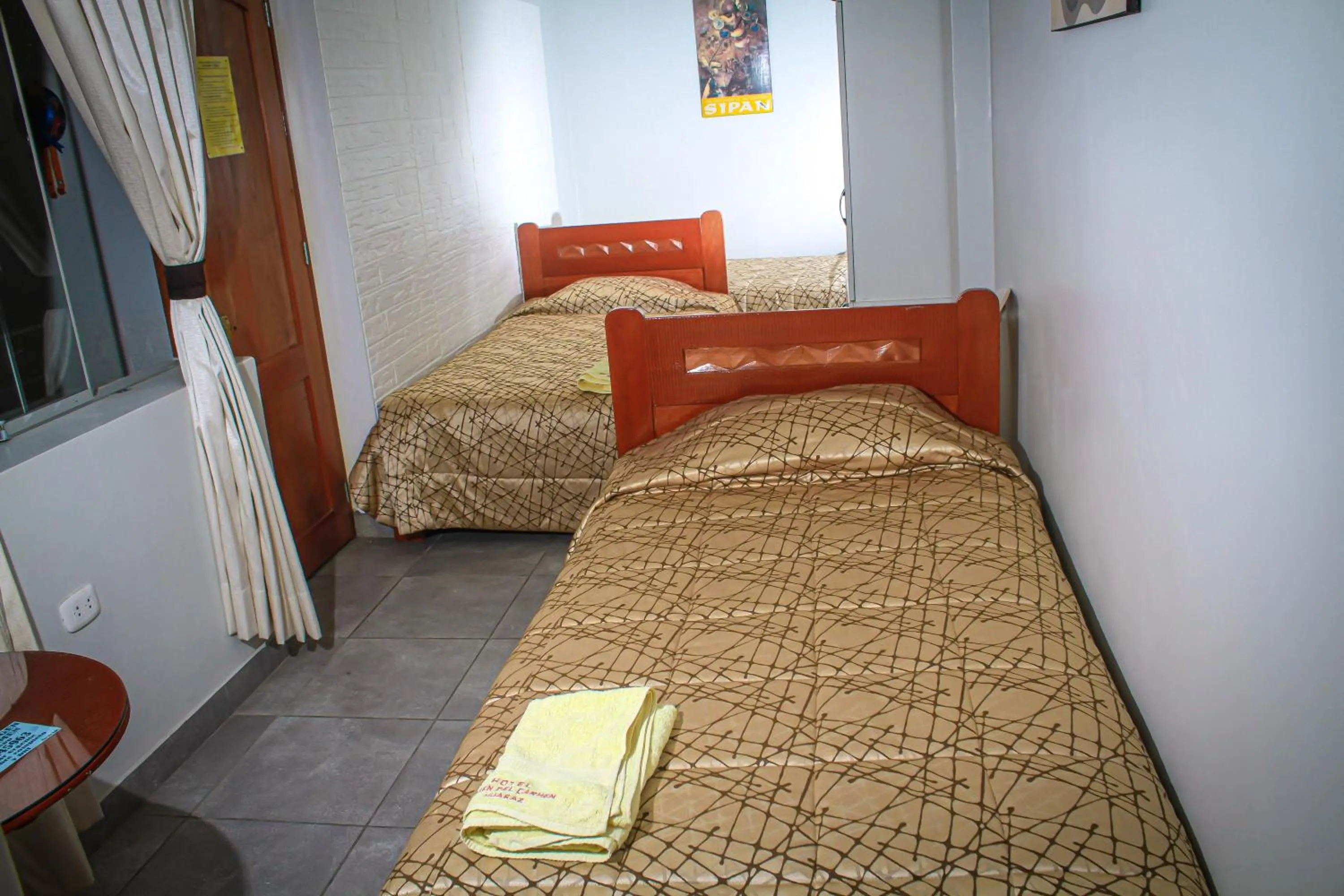 Bed in Hotel Virgen del Carmen - Huaraz