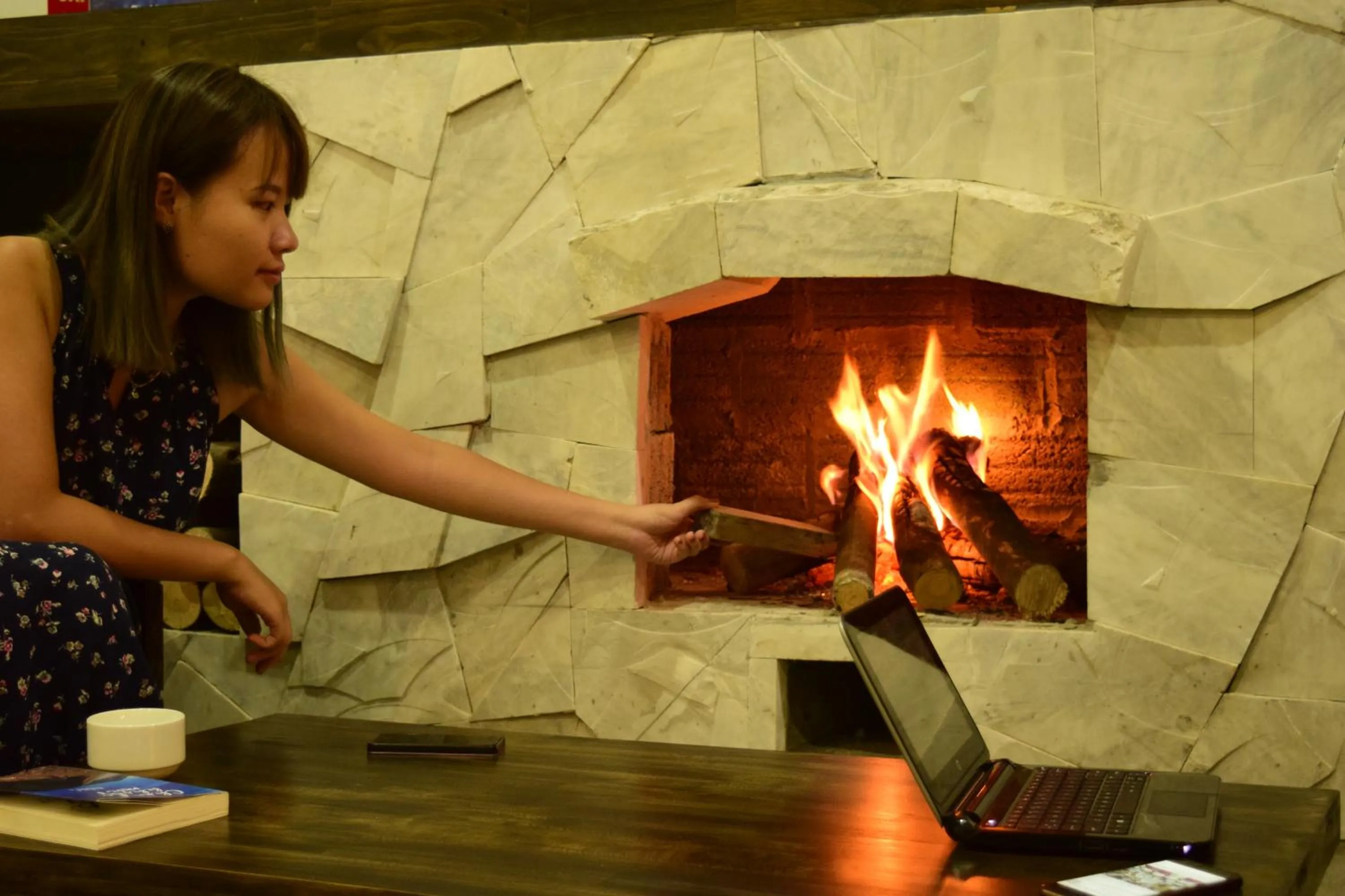 Communal lounge/ TV room in Phuong Nam Hotel