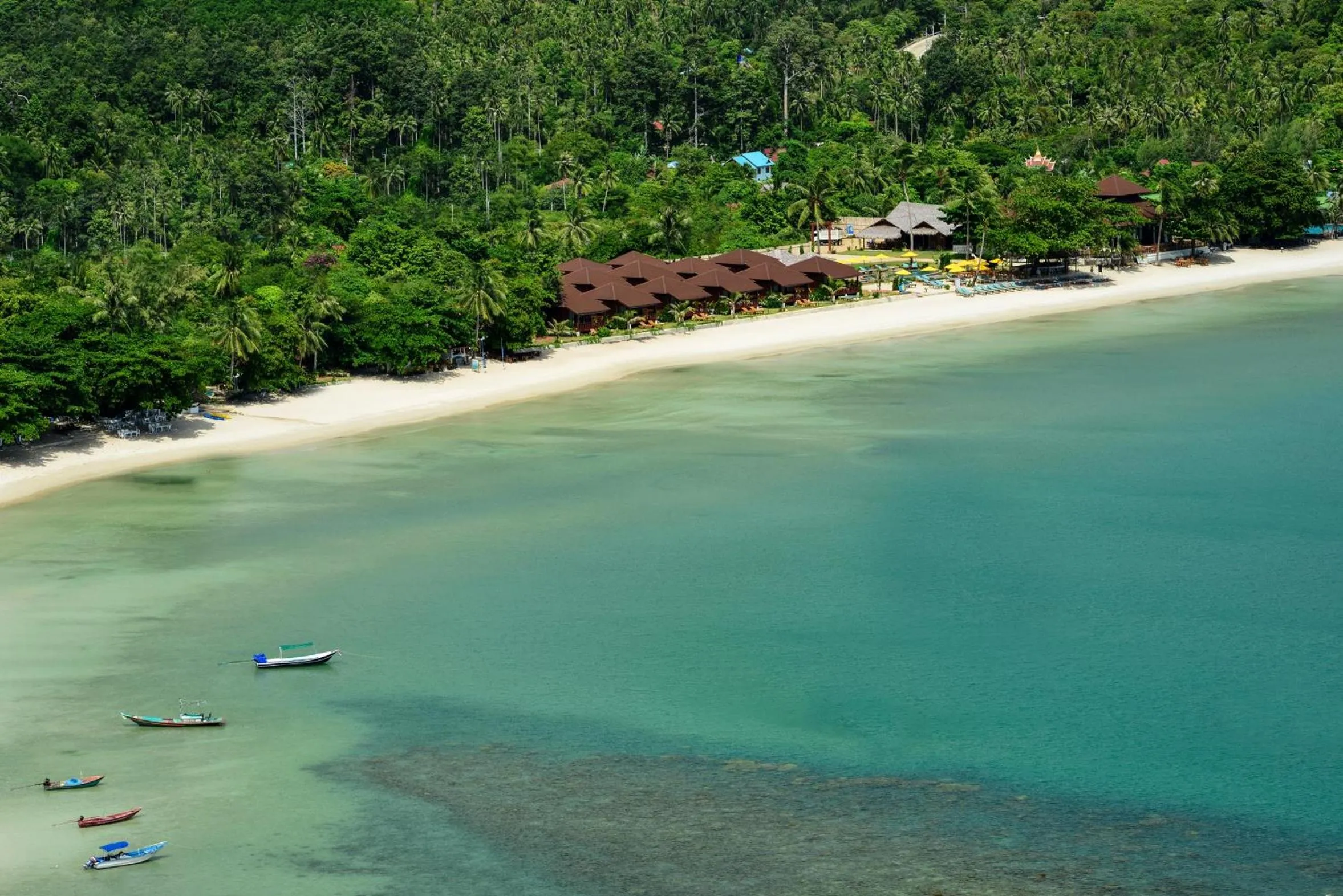 Bird's eye view in PingChan Koh Phangan Beachfront Resort
